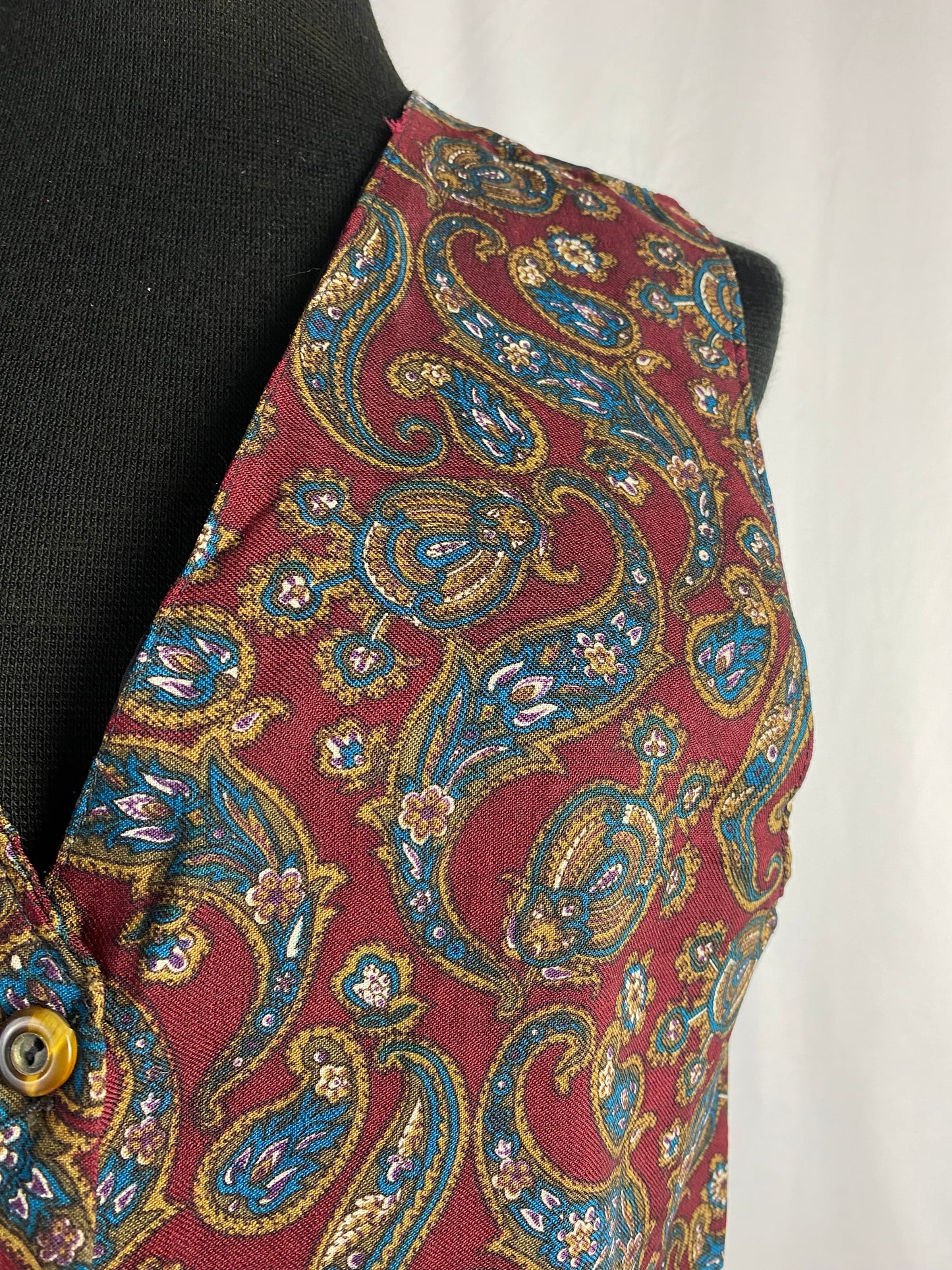 Gilet anni ‘70 fantasia paisley - TG. 42 circa