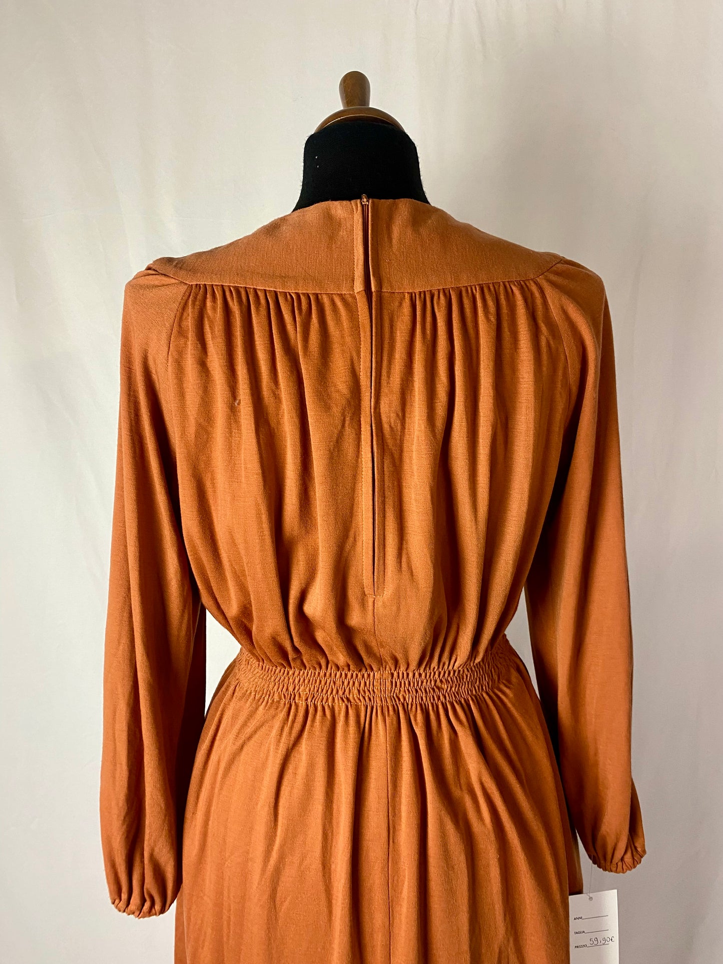 Abito anni ‘70 color ruggine - TG. 40/42