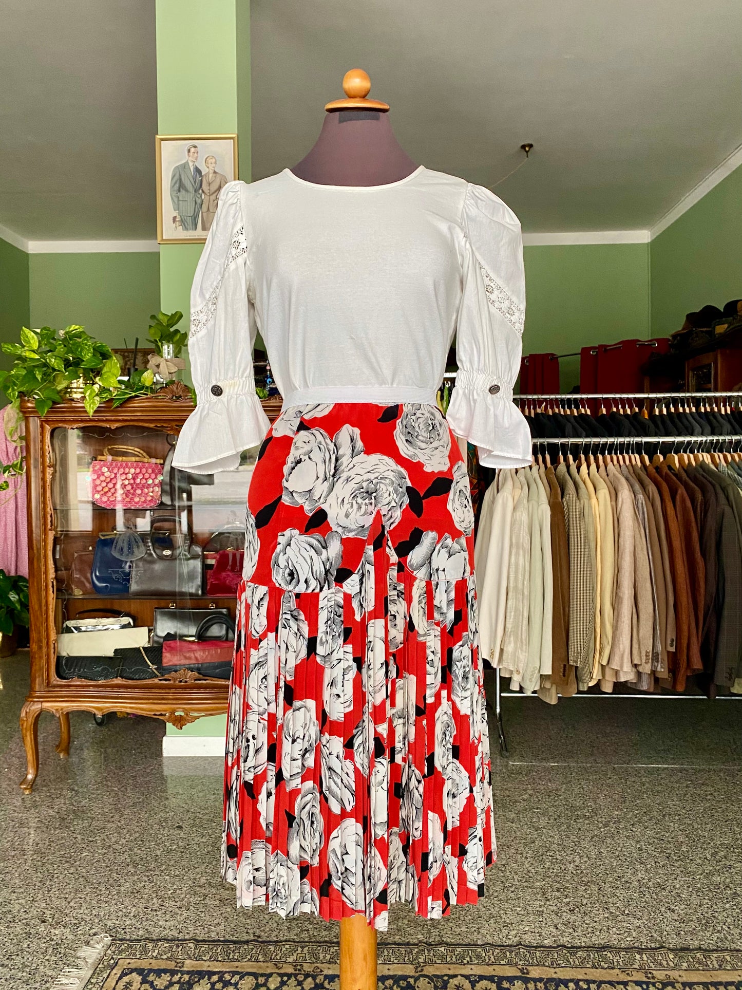 Blusa tirolese in cotone - TG. 38/40