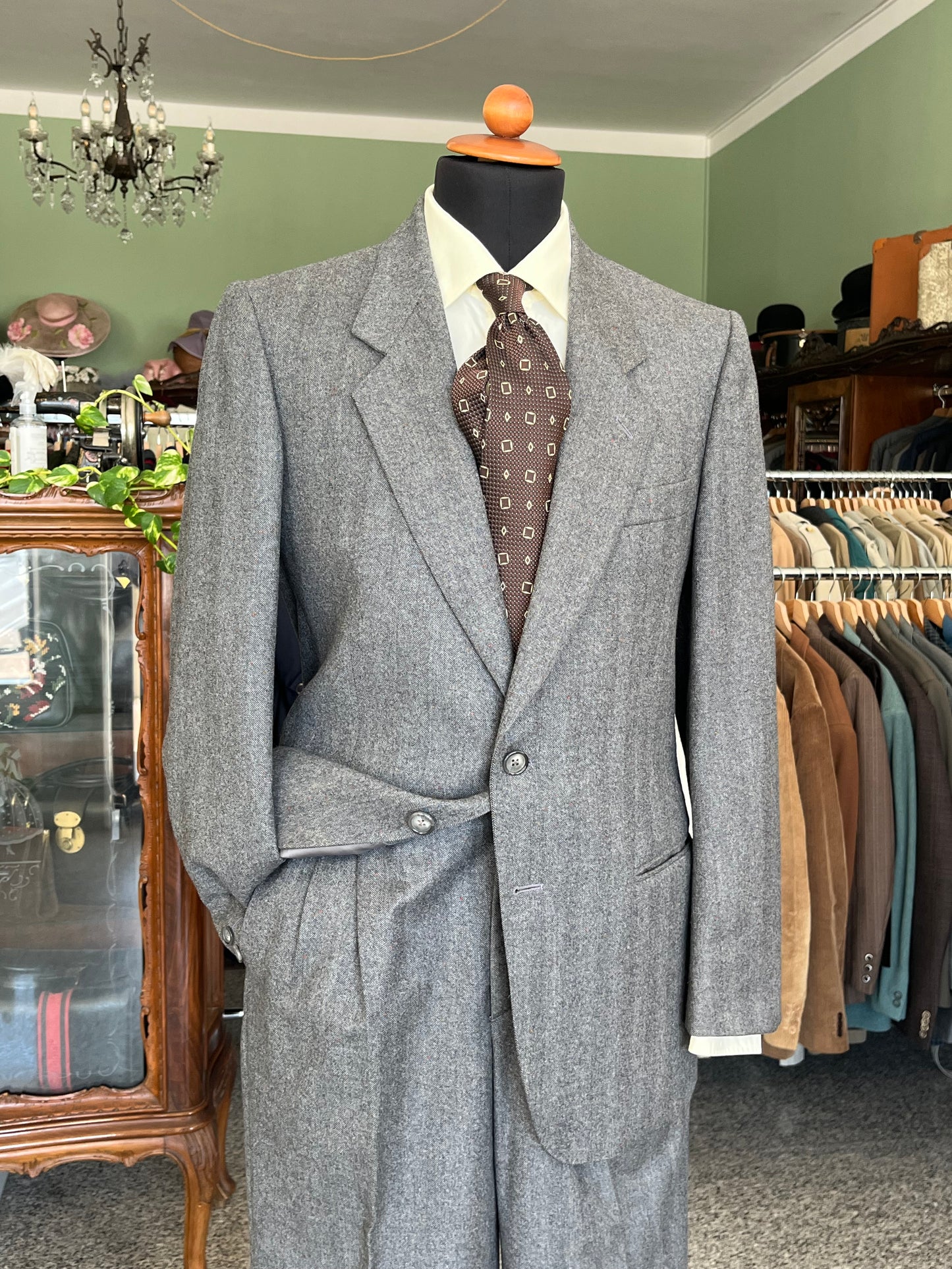Completo anni '80 tweed tg. 46-48