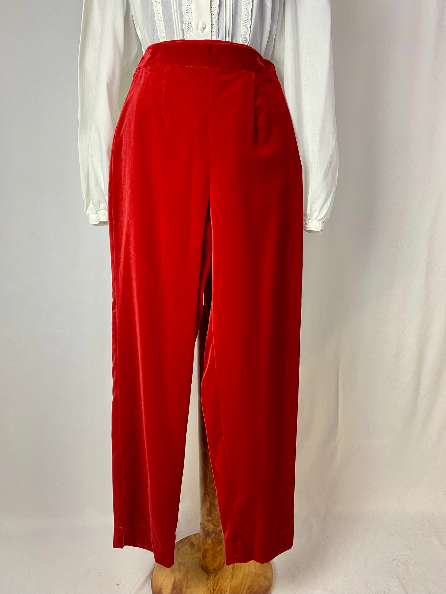 Pantaloni in velluto rosso - TG. 38/40