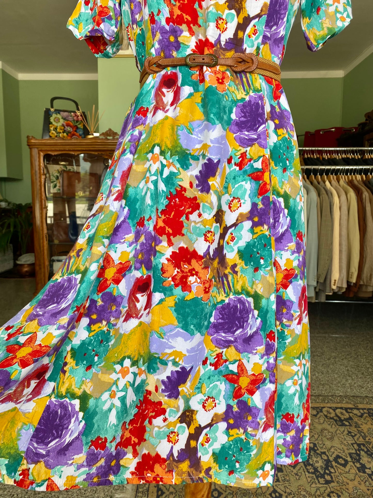 Abito con stamp floreale - TG. 42/44