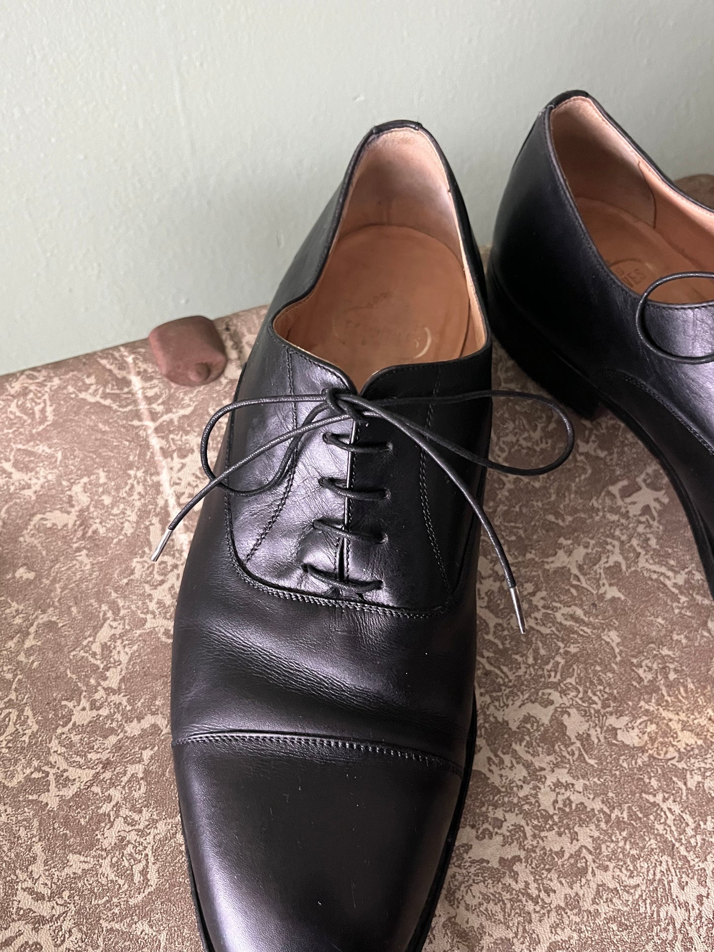 Scarpe oxford pelle nera tg. 41-42