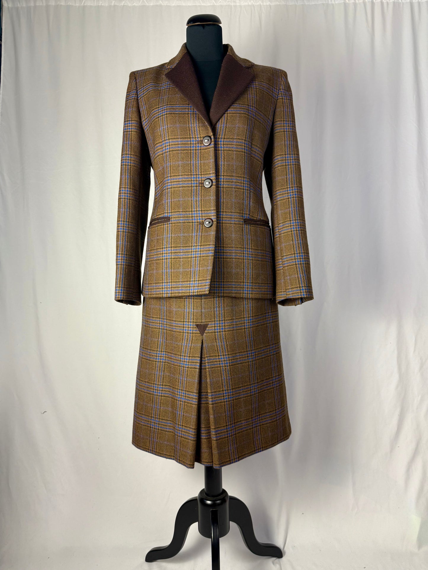 Tailleur anni ’80 power dressing in pura lana - TG. 40
