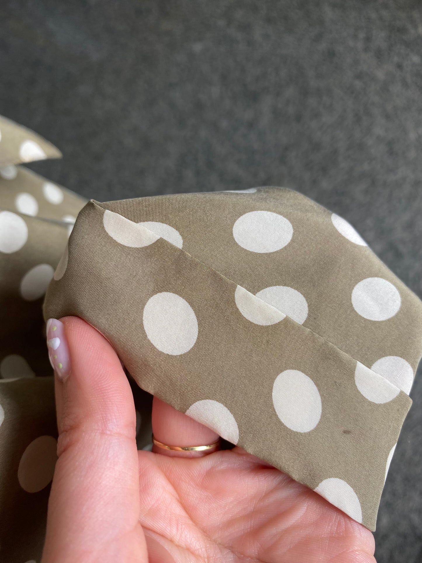 Abito in seta a pois - TG. 46 circa