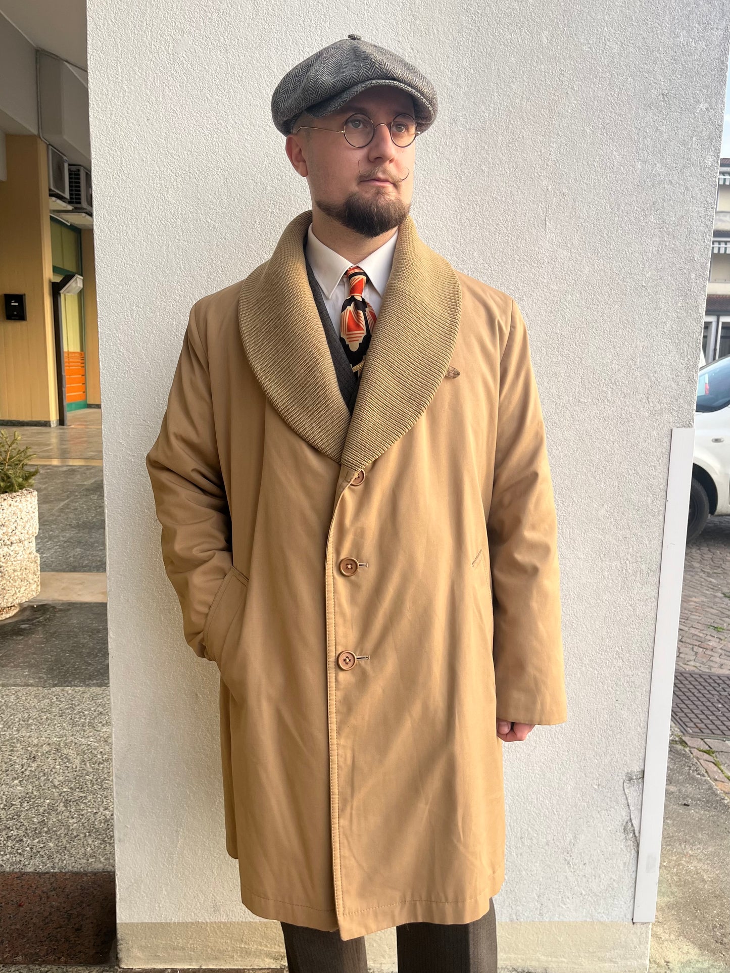Trench anni ‘70 imbottito tg. 54-56