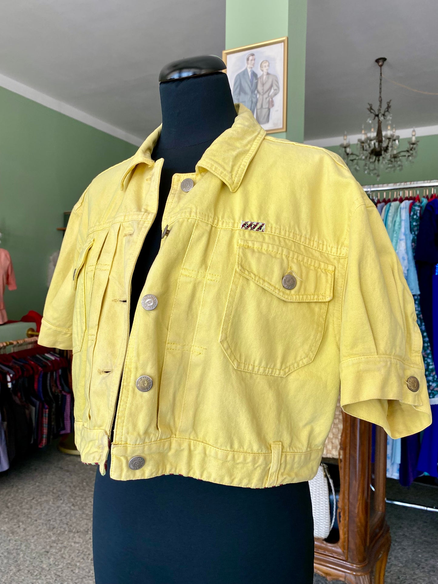Completo denim giallo anni ‘90 - TG. 38