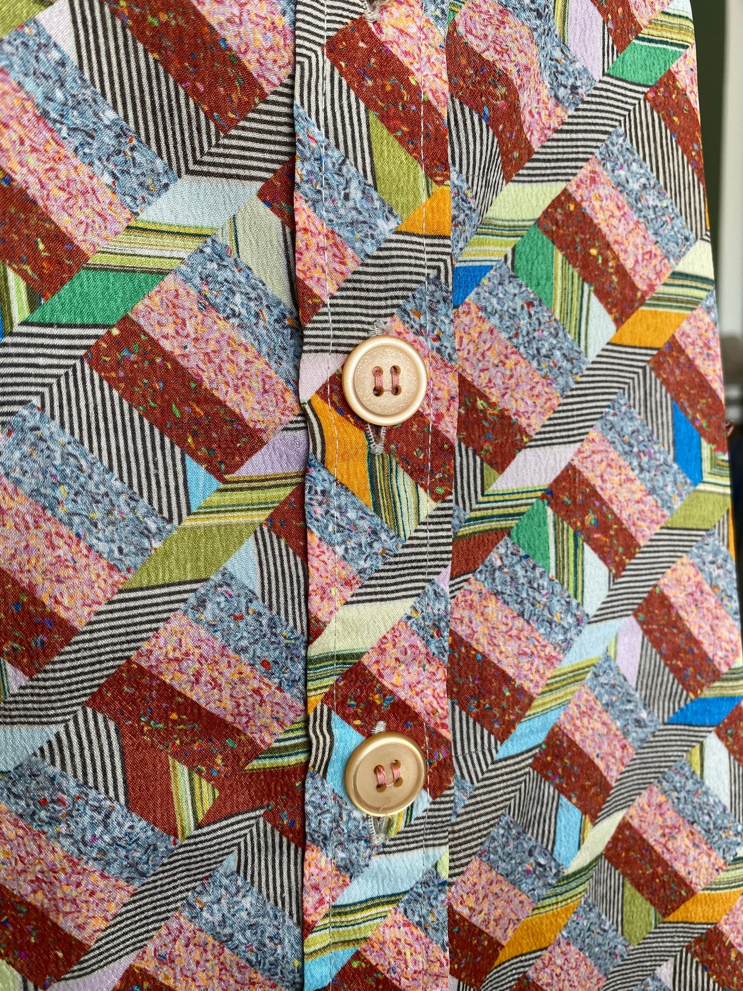 Camicia anni ‘70 effetto patchwork - TG. 42/44