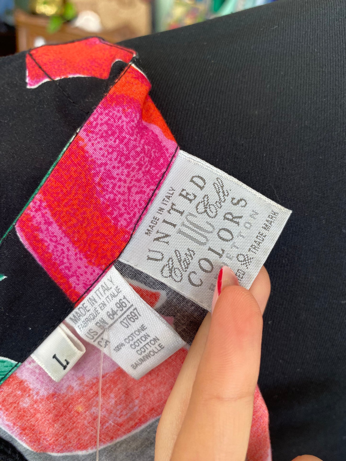 Abito in puro cotone con tulipani - TG. 42