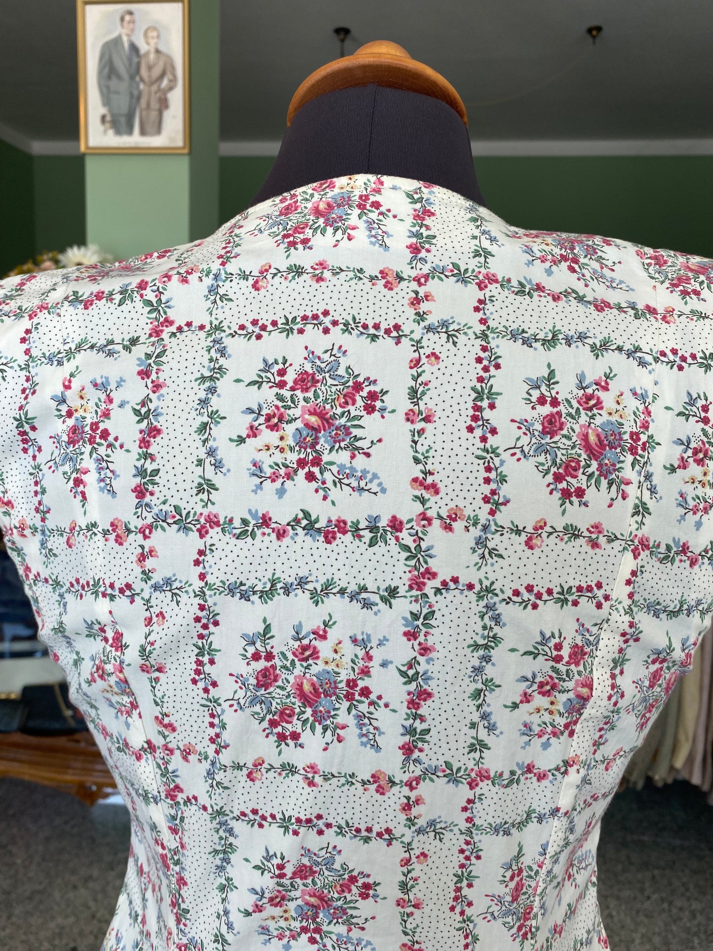 Abito anni ‘50 in cotone - TG. 40 con poco seno - Guardare le misure in cm