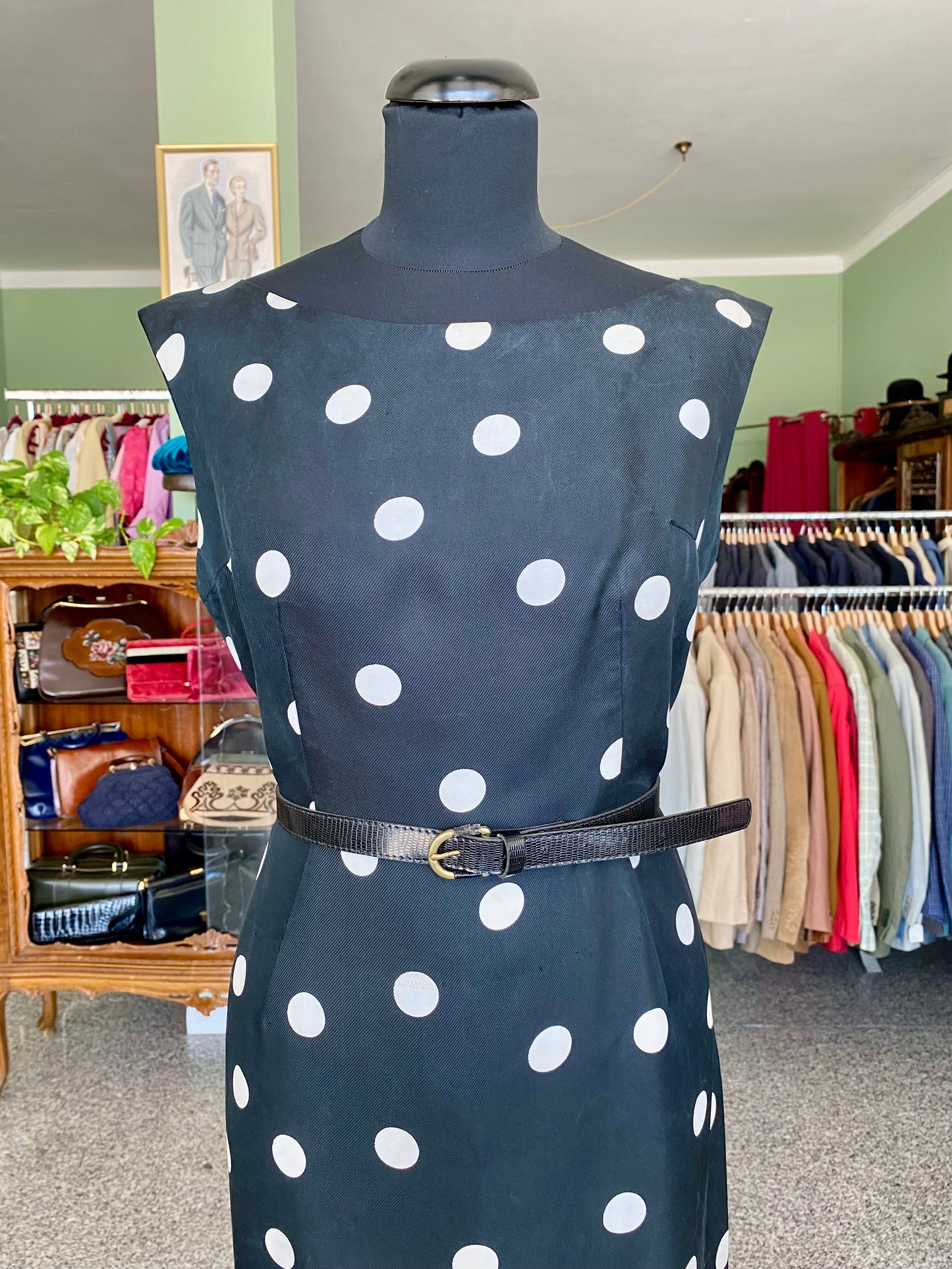 Abito a pois sartoriale anni ‘60 - TG. 44 circa