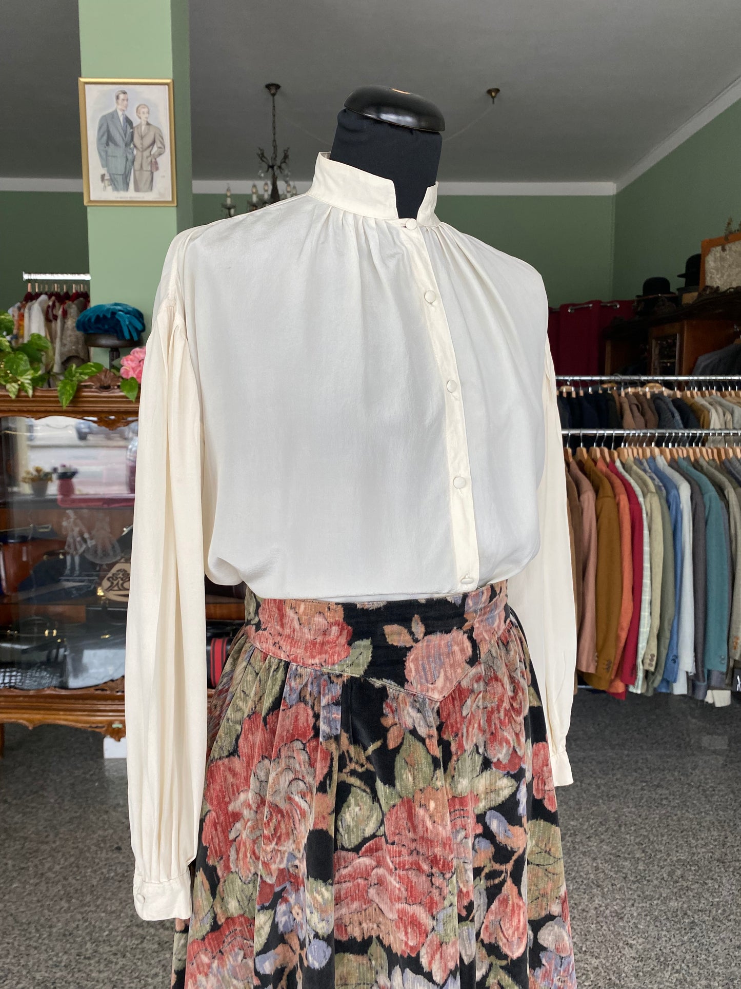 Camicia panna in 100% seta - TG 44/46 circa