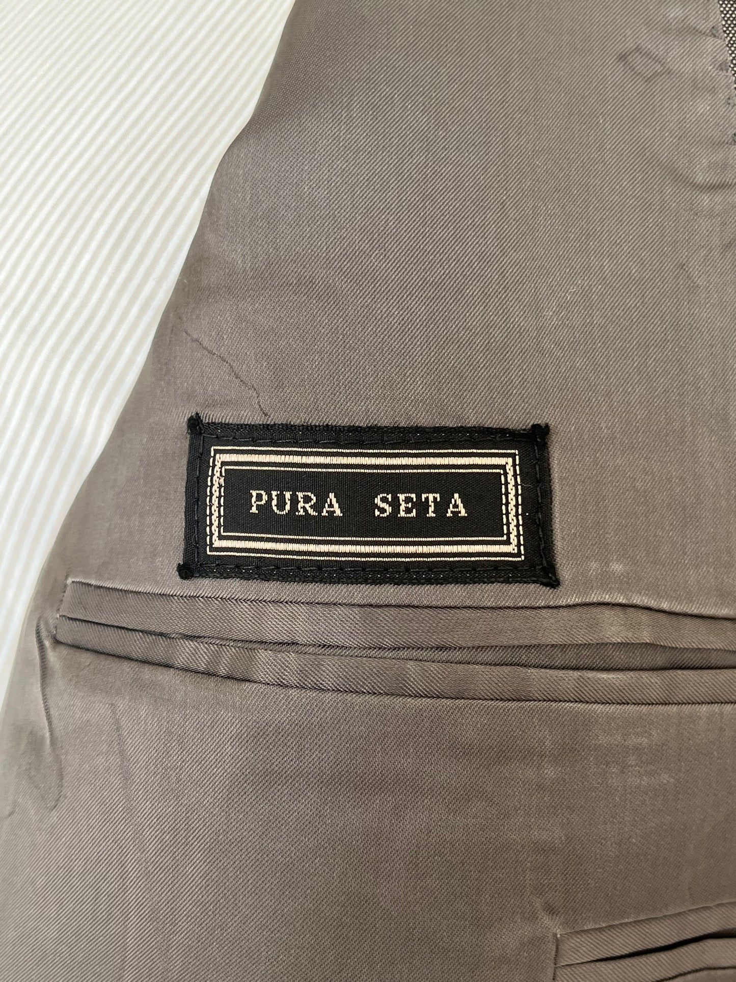 Completo in seta anni '80 doppiopetto tg. 46
