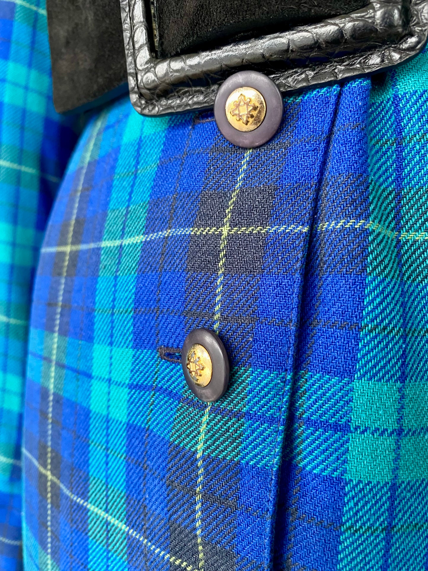 Abito tartan blu - TG. 44/46