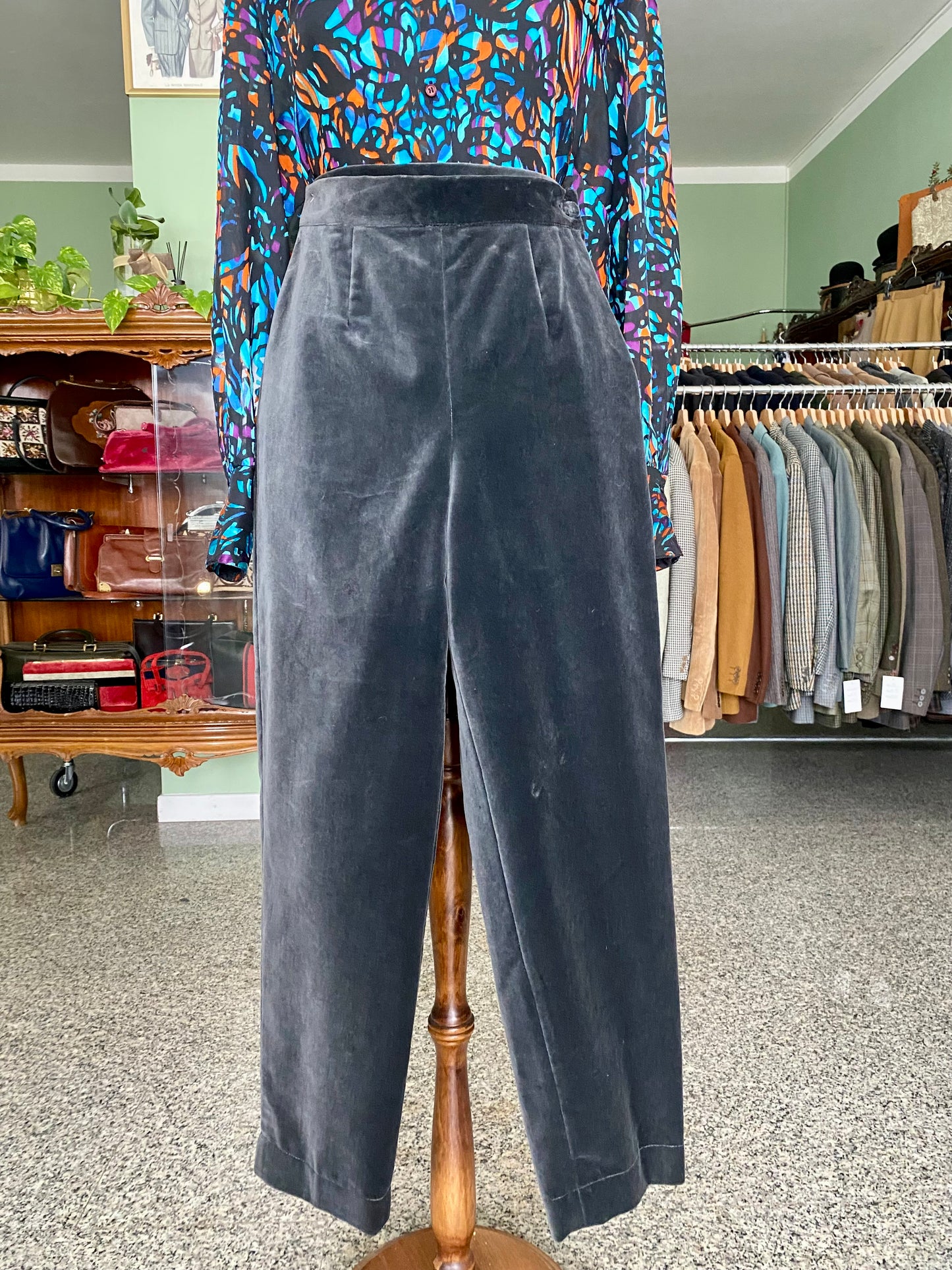 Pantaloni in velluto nuovi fondo di magazzino - TG. 38