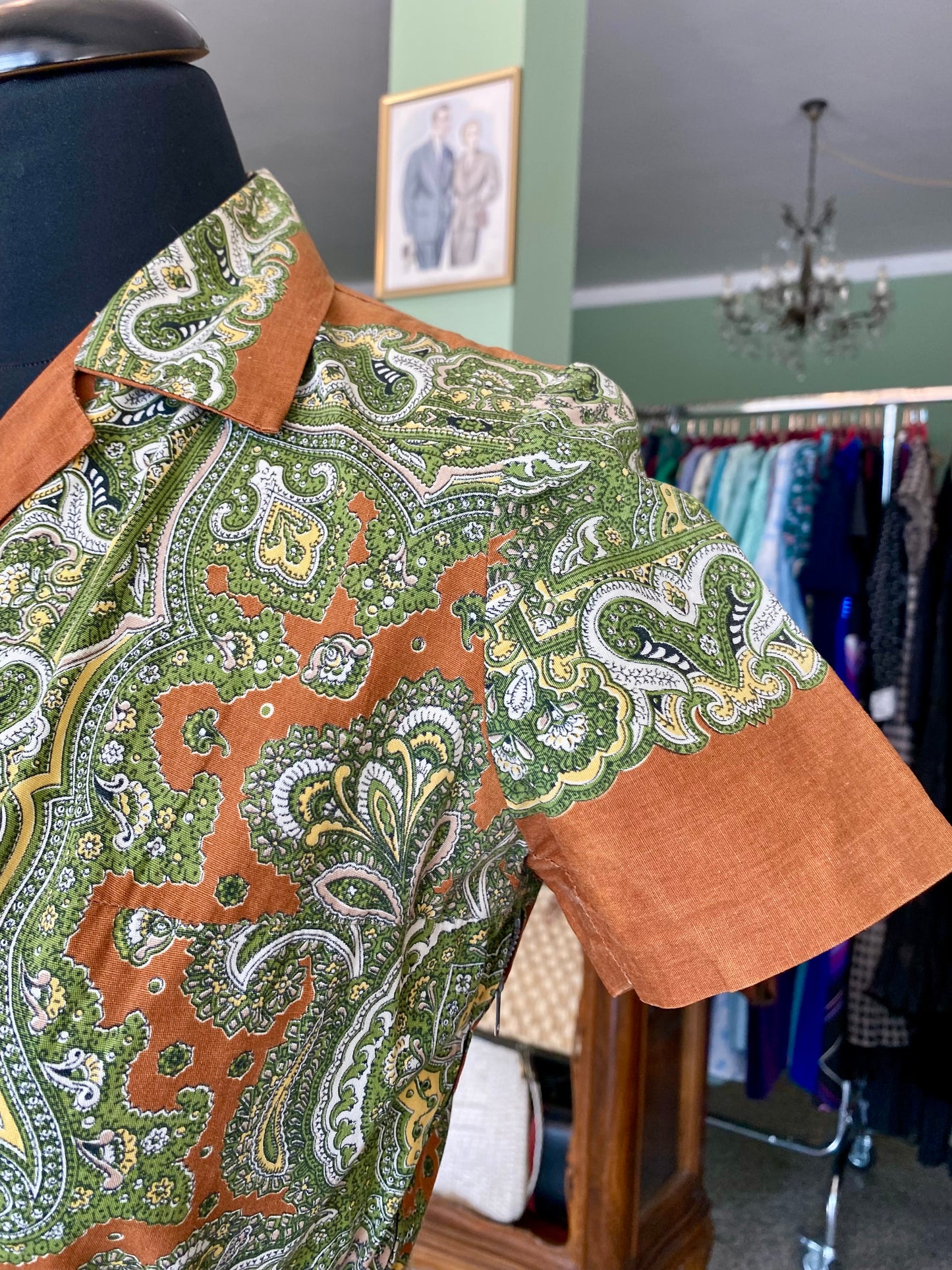 Abito fine anni ‘50 fantasia cashmere - TG. 40