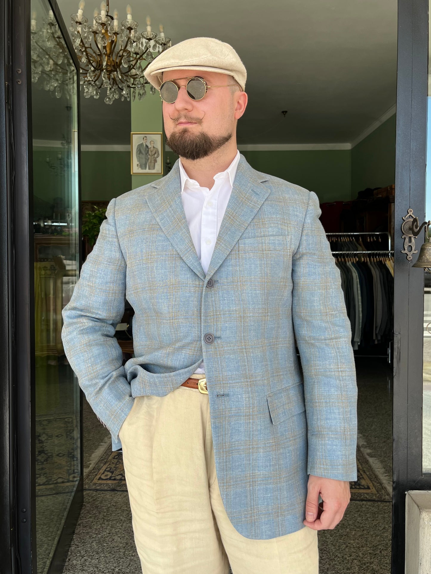 Giacca Boggi anni '90 in seta lino lana tg. 50