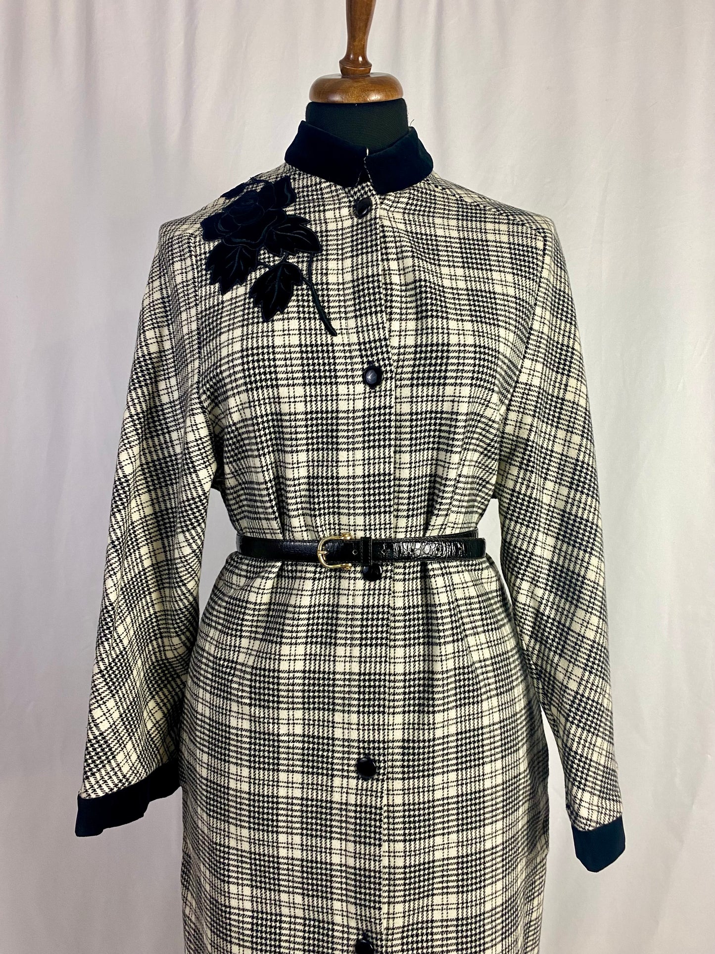 Abito pied de poule 100% lana - TG. 44/46