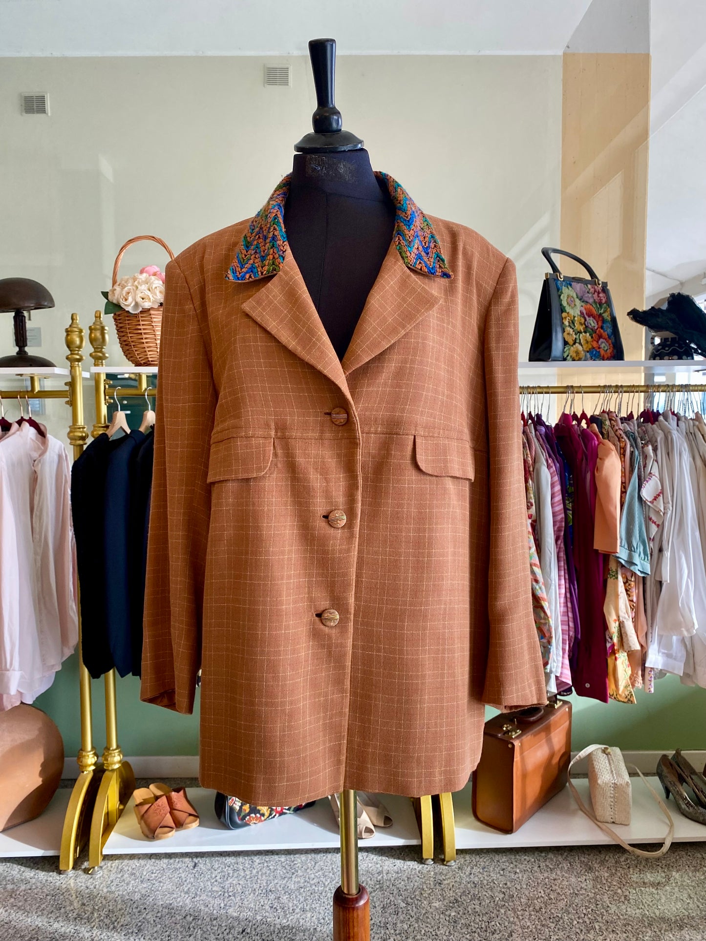 Tailleur giacca + abito anni ‘70 - TG. 50