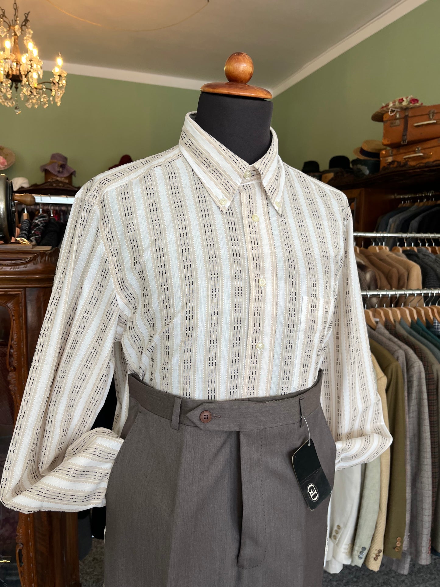 Camicia anni ‘80 nocciola tg. M
