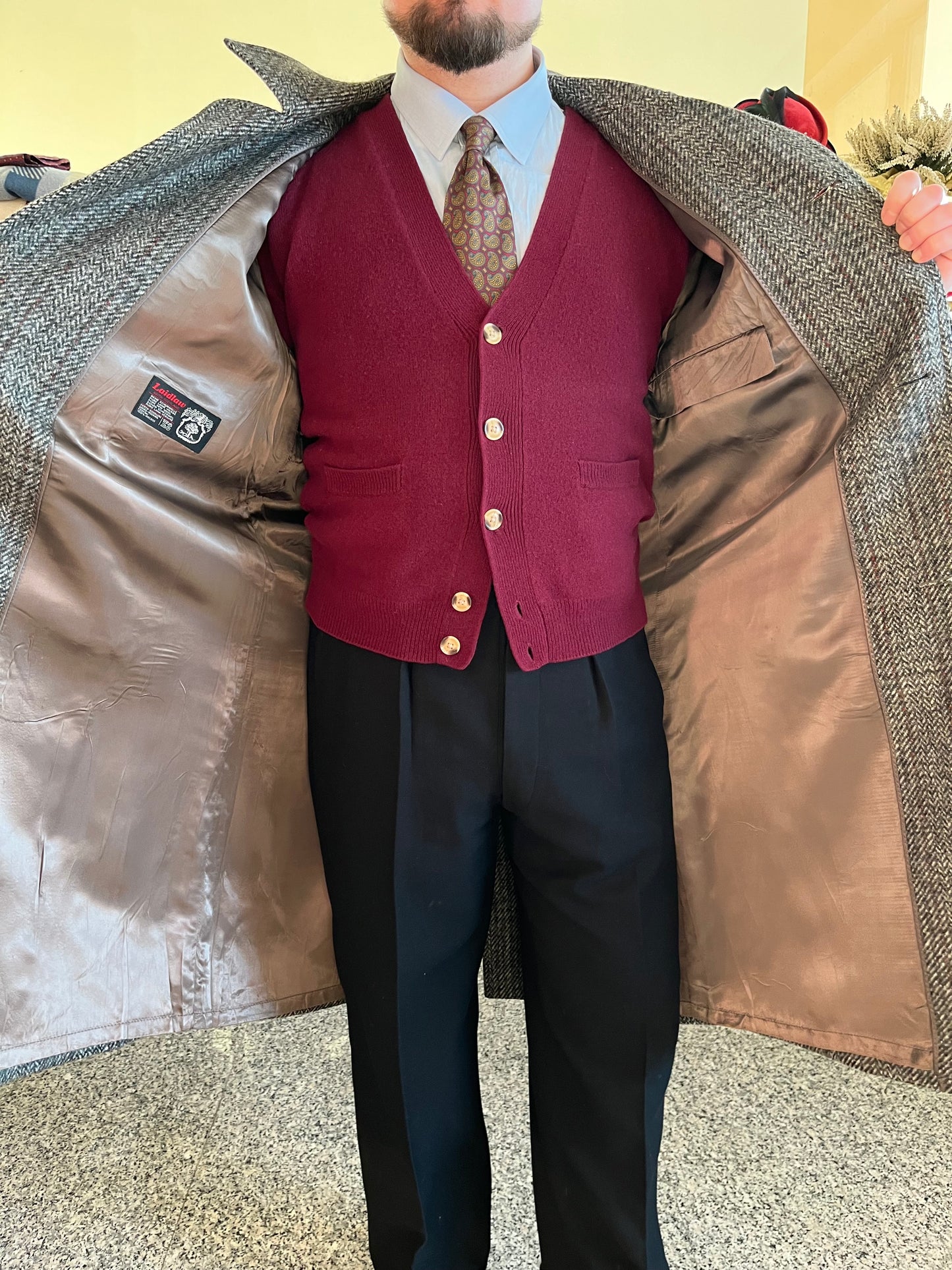 Cappotto lana anni '80 tg. 50-52