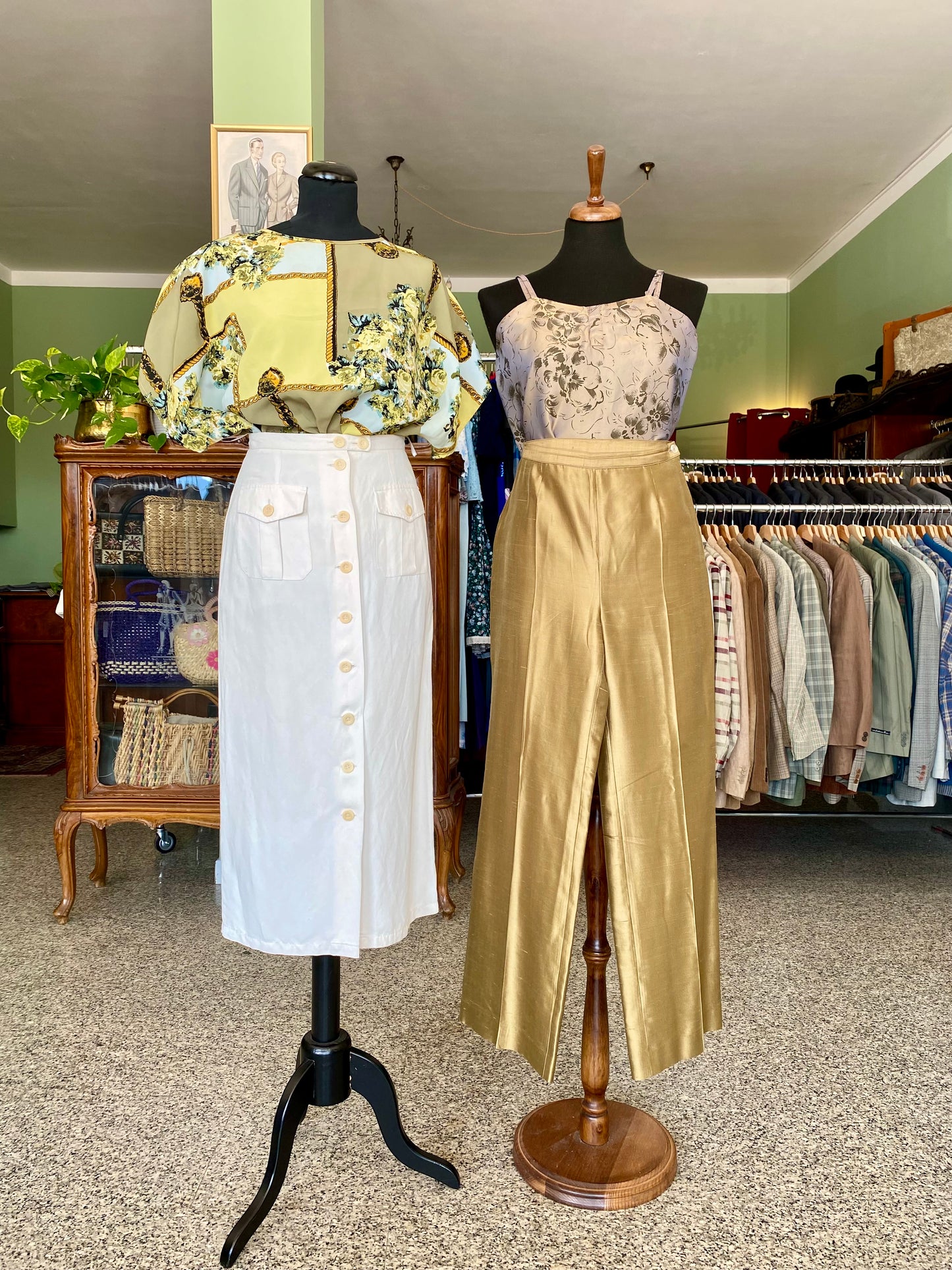 Completo blusa + pantalone in seta - TG. 40