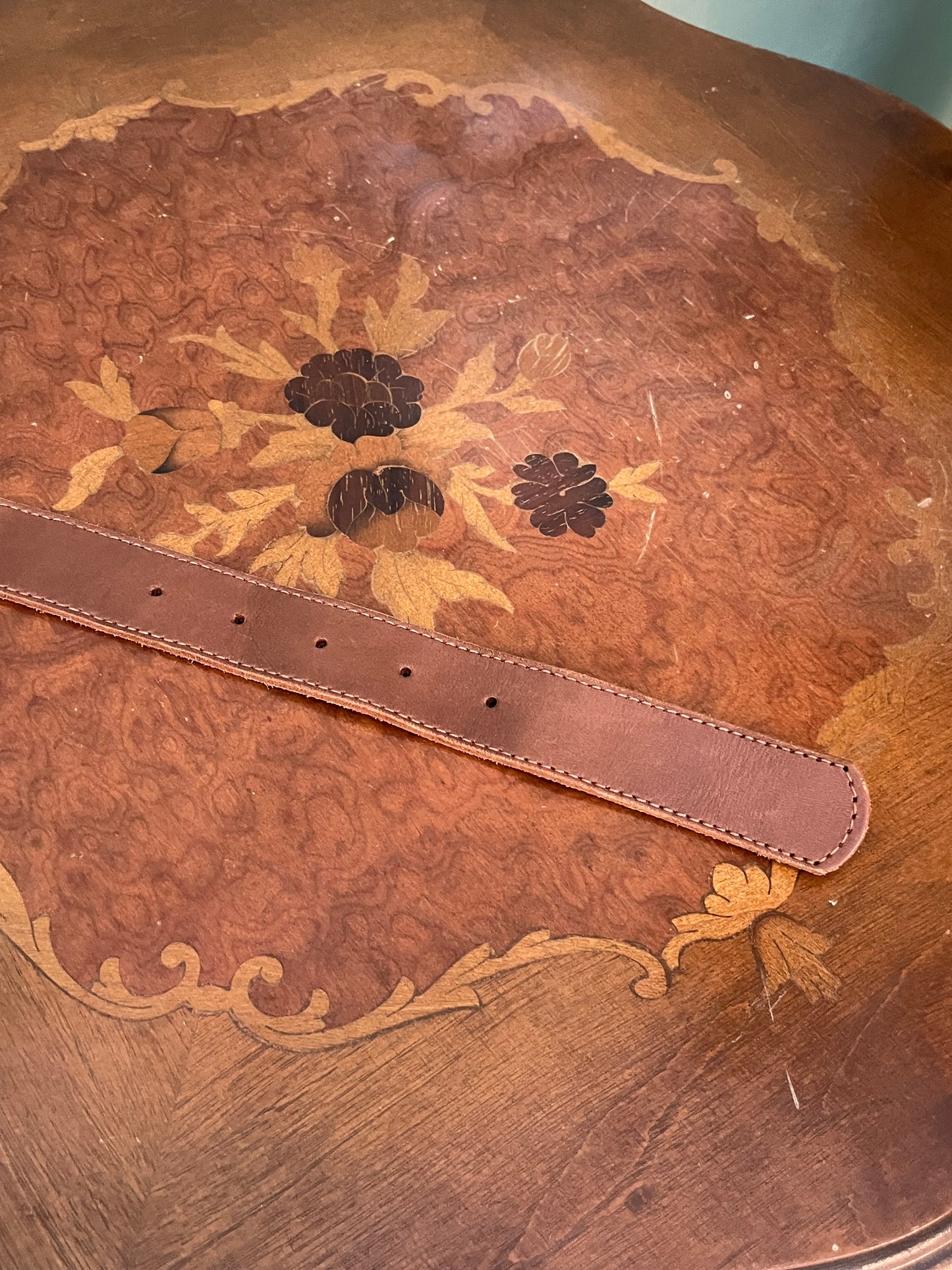 Cintura in pelle sportiva