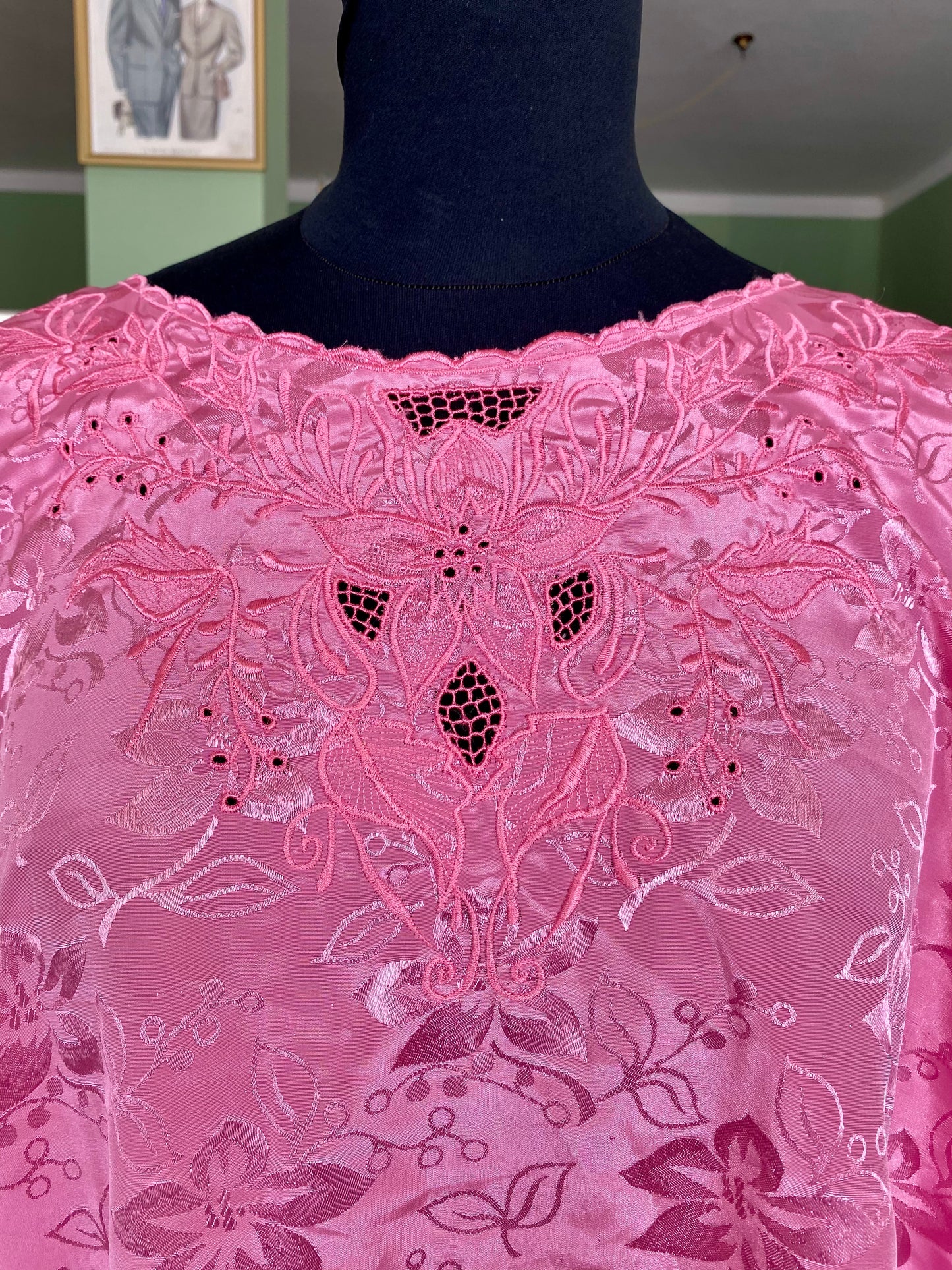 Blusa in seta rosa - TG. 46/48/50