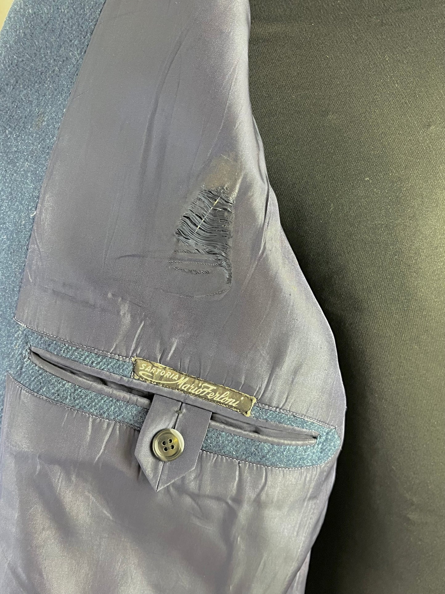 Cappotto doppiopetto anni '40 tg. 52-54