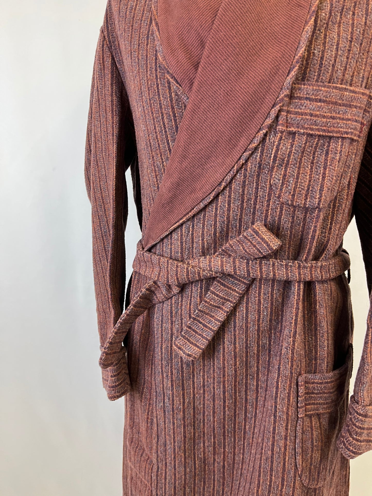 Vestaglia da camera borgoga a righe L-XL