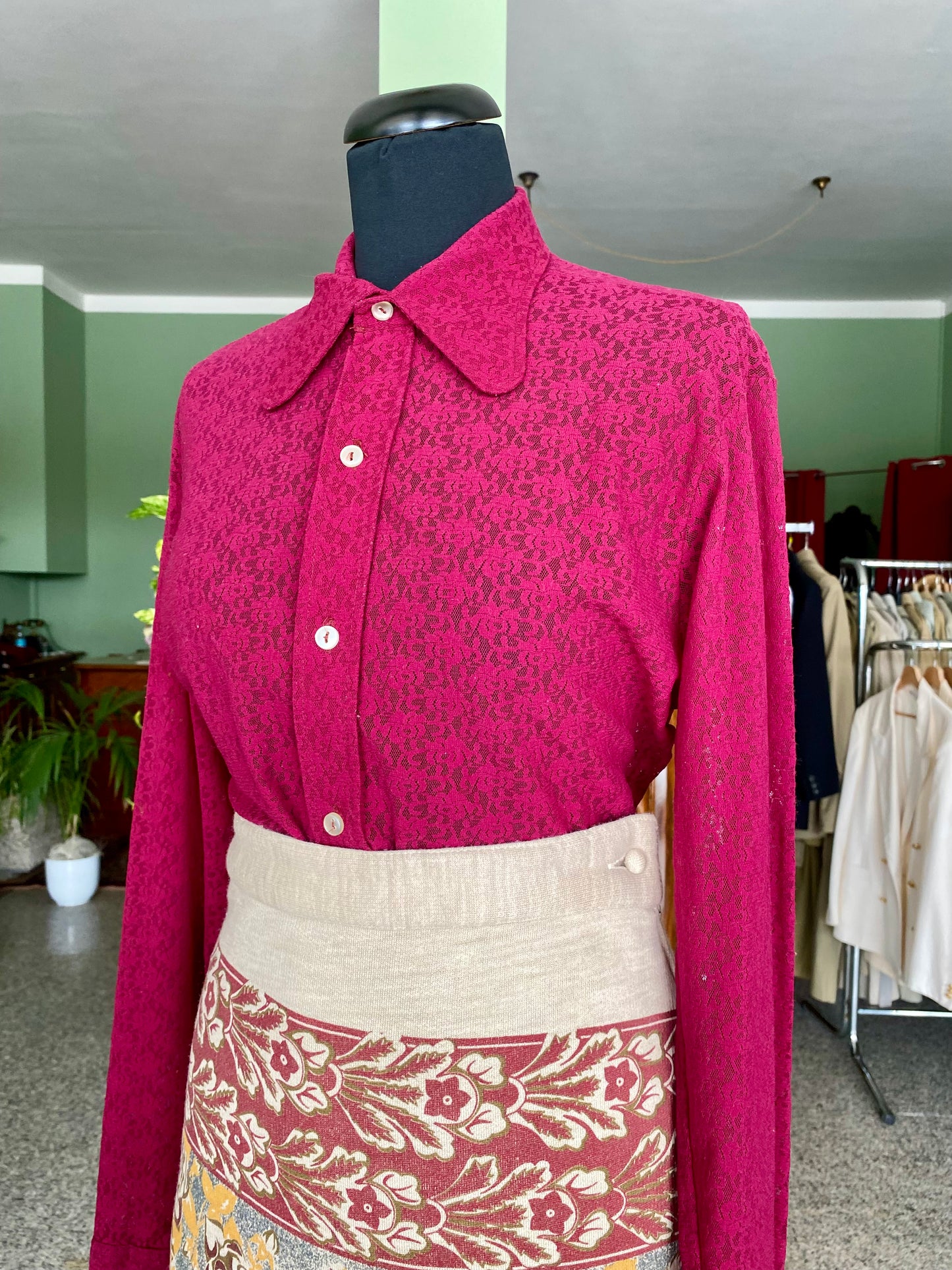 Camicia color vinaccia - TG. 42/44 circa