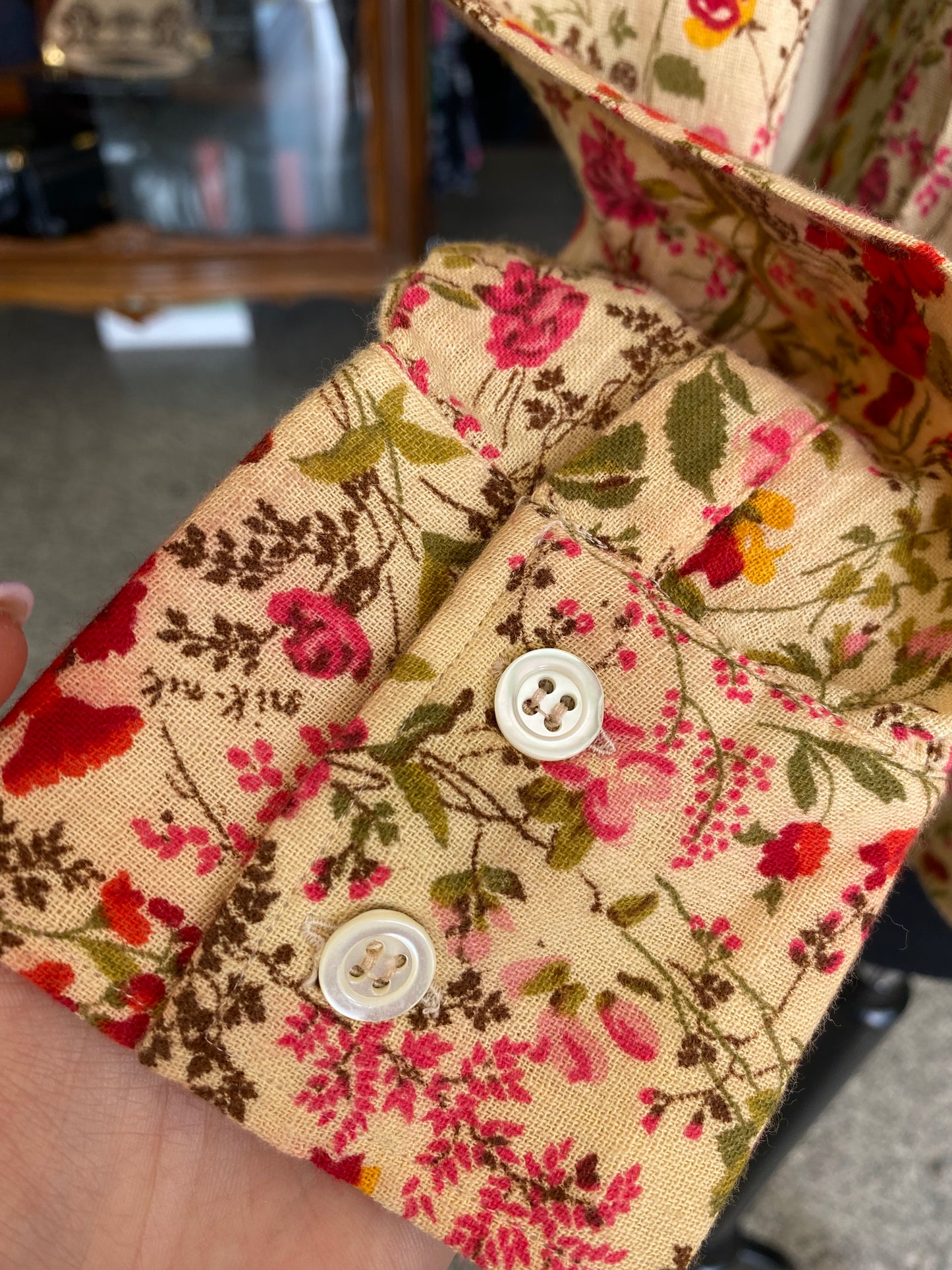 Camicia anni ‘70 stampa floreale - TG. 38/40
