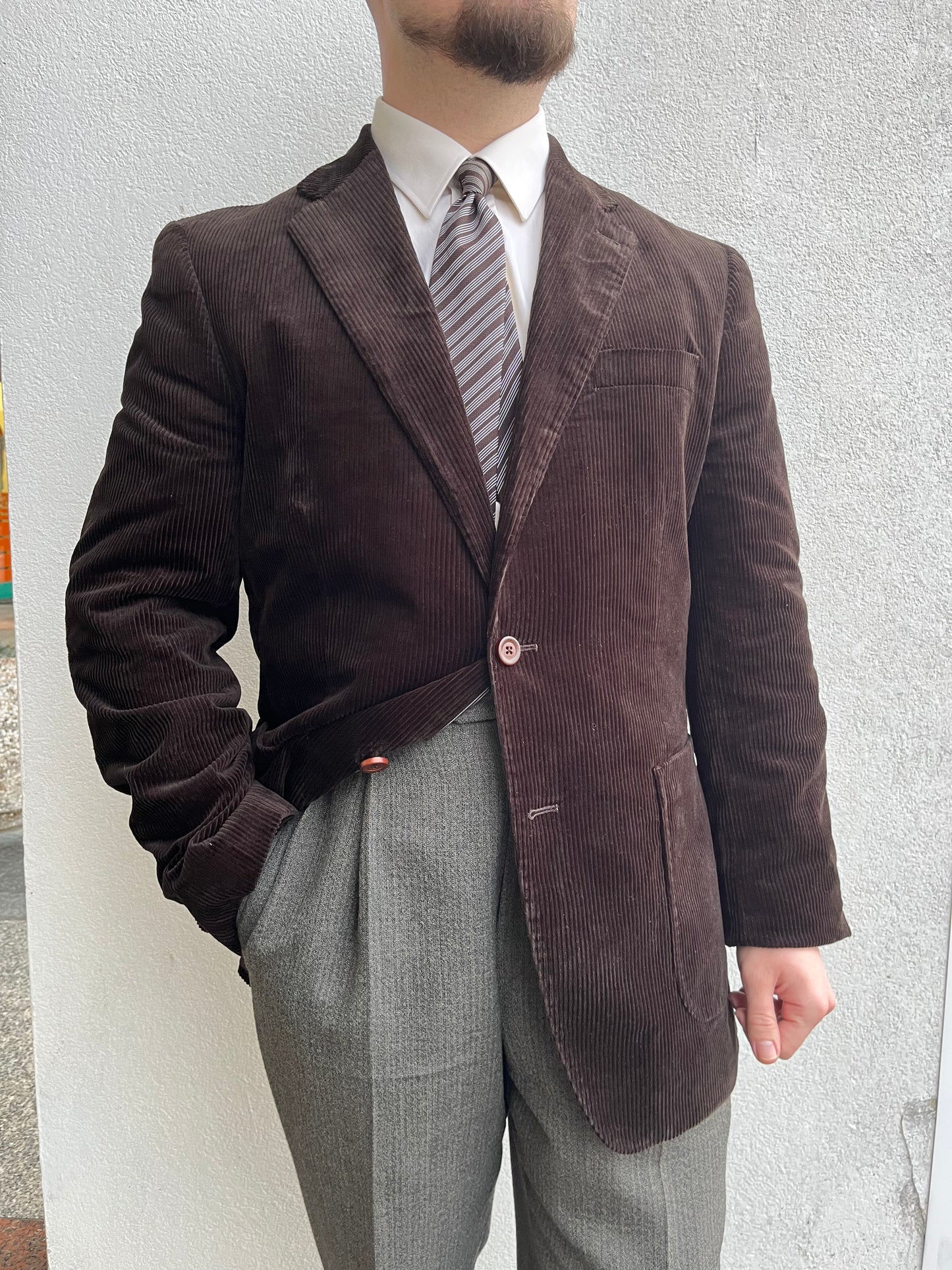 Giacca anni '90 velluto tg. 52