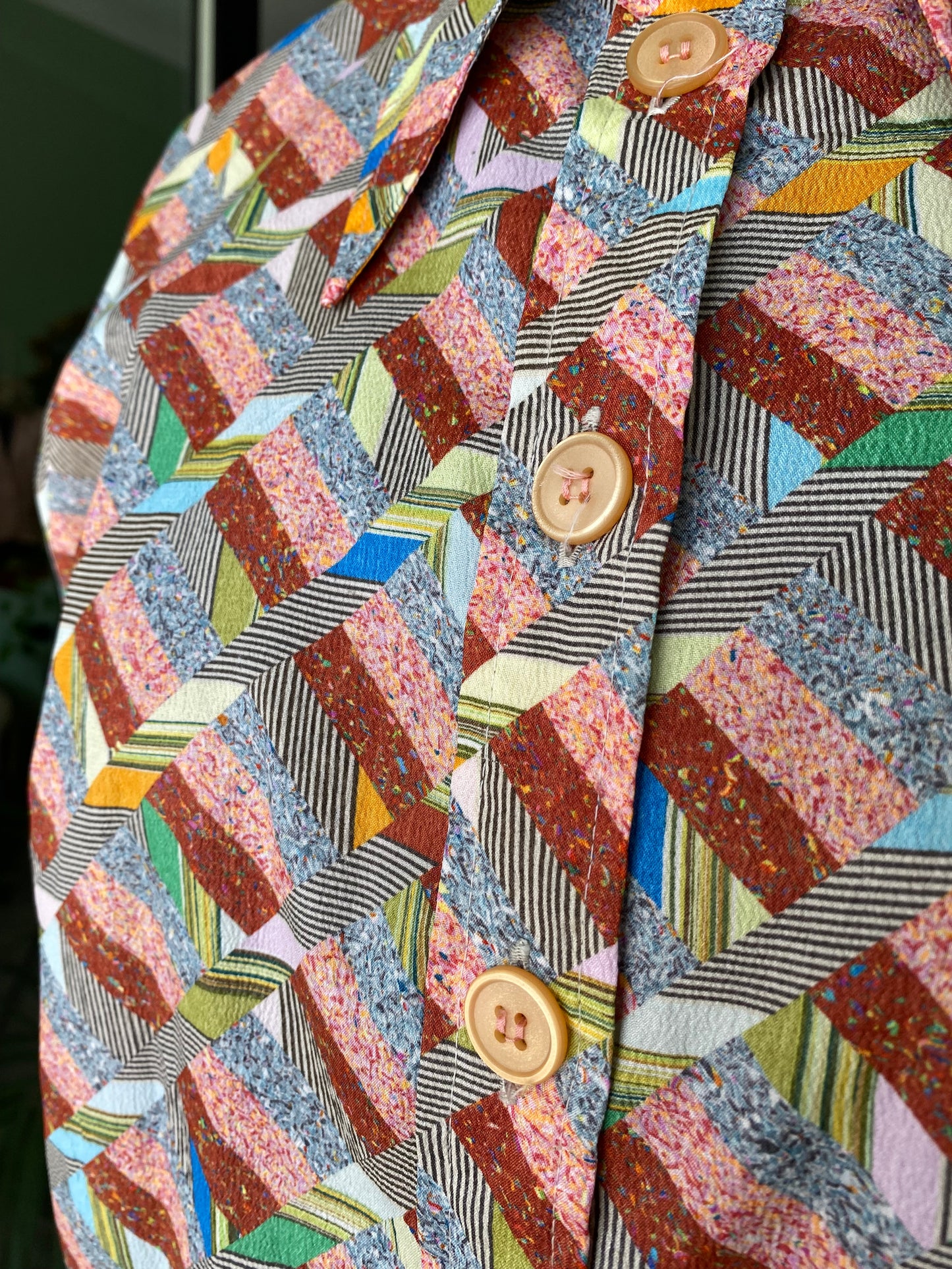 Camicia anni ‘70 effetto patchwork - TG. 42/44