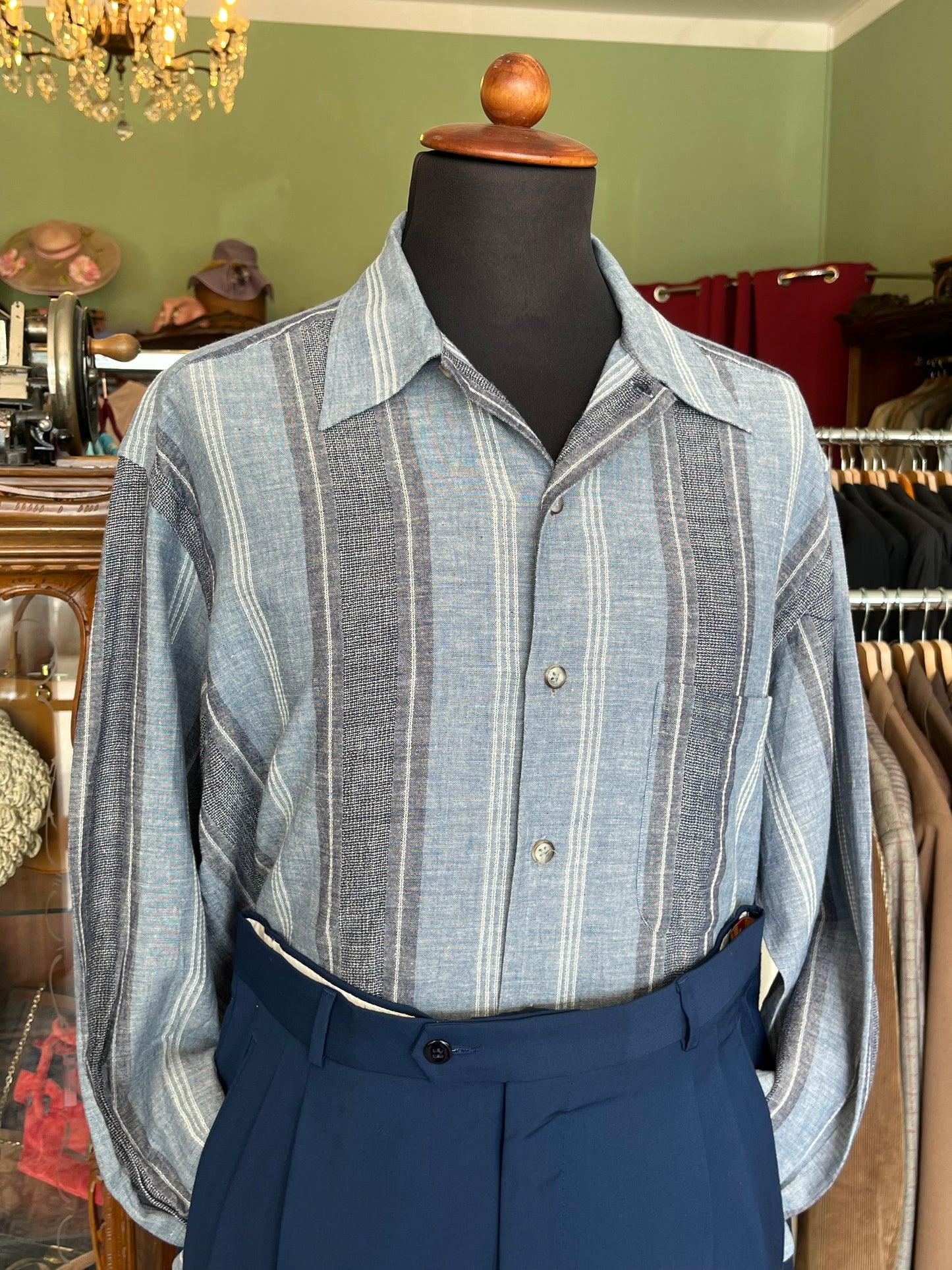 Camicia lino-cotone tg. M-L