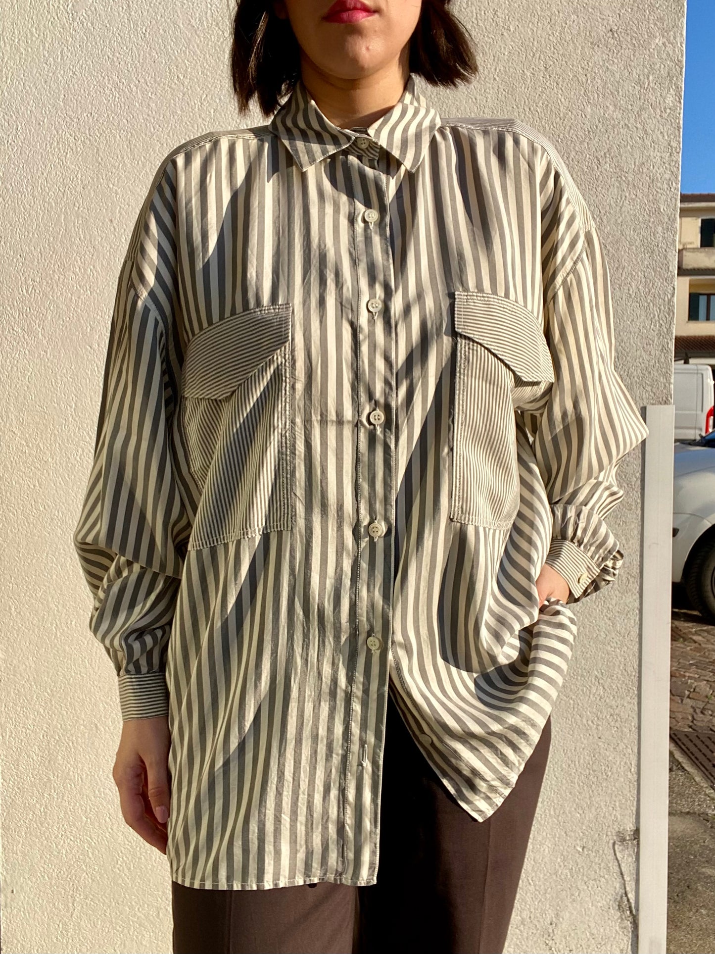 Camicia 100% seta - TG. U