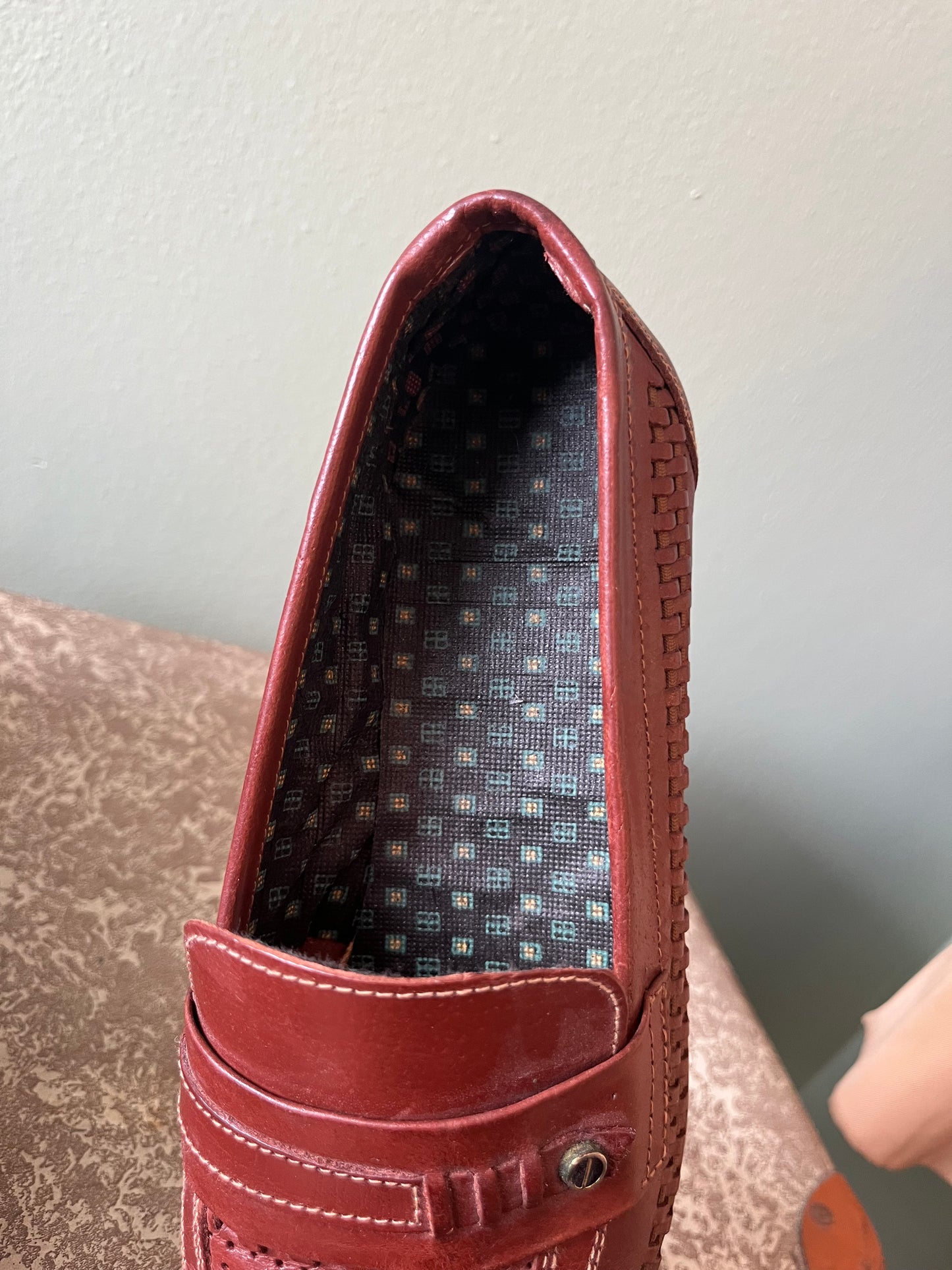 Scarpe mocassino pelle marrone NOS tg. 42