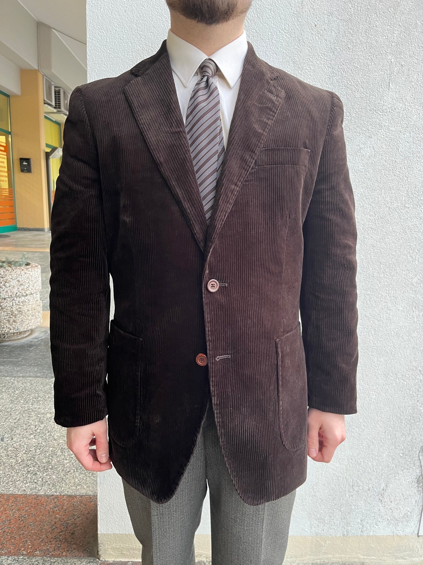 Giacca anni '90 velluto tg. 52