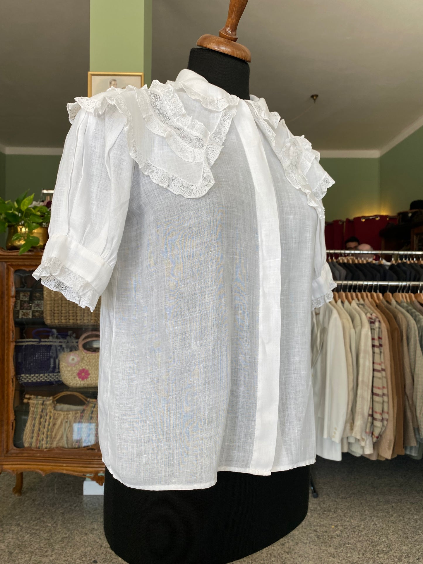 Camicia in garza di cotone anni ‘40 - TG. 38/40