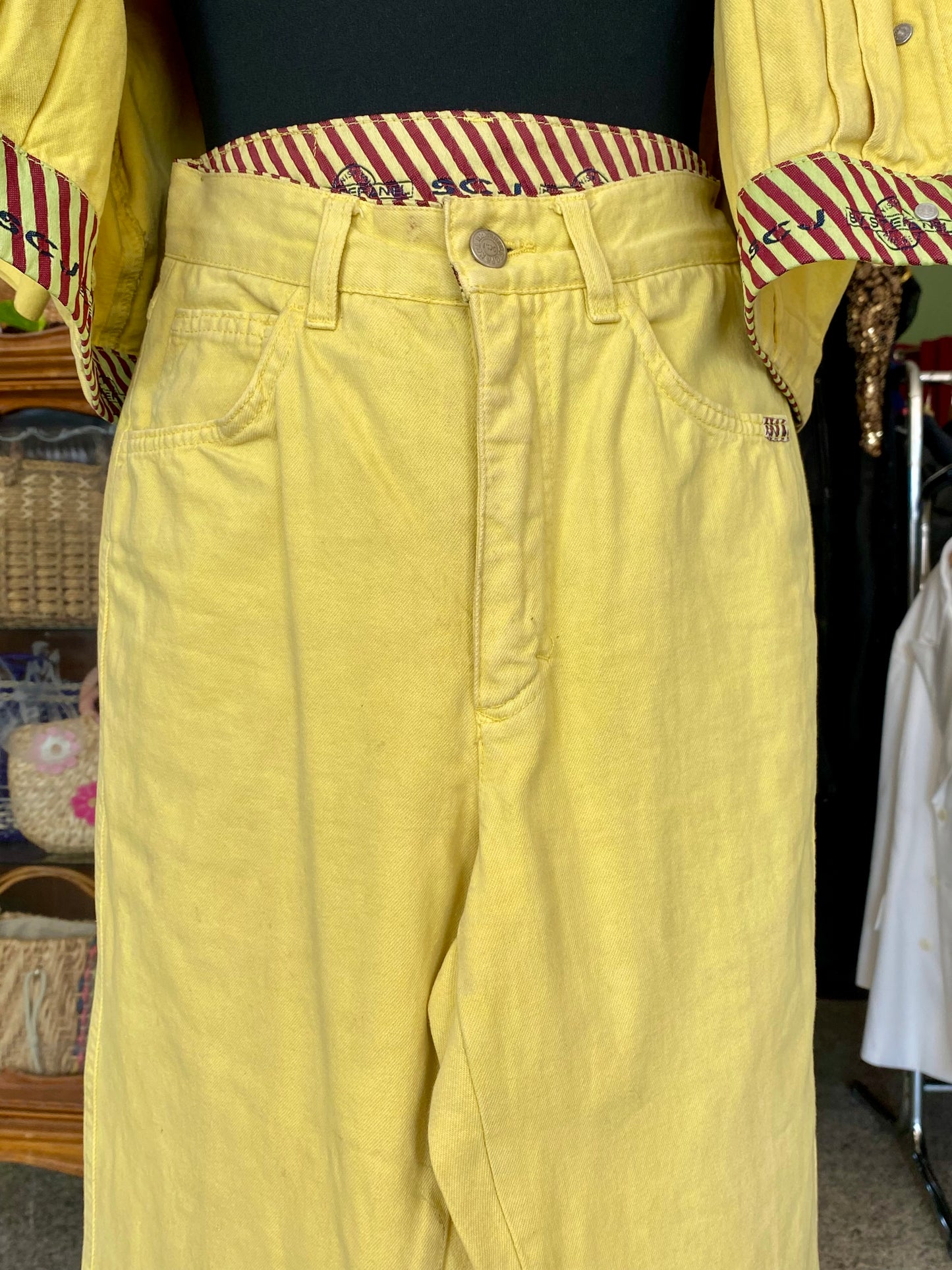 Completo denim giallo anni ‘90 - TG. 38