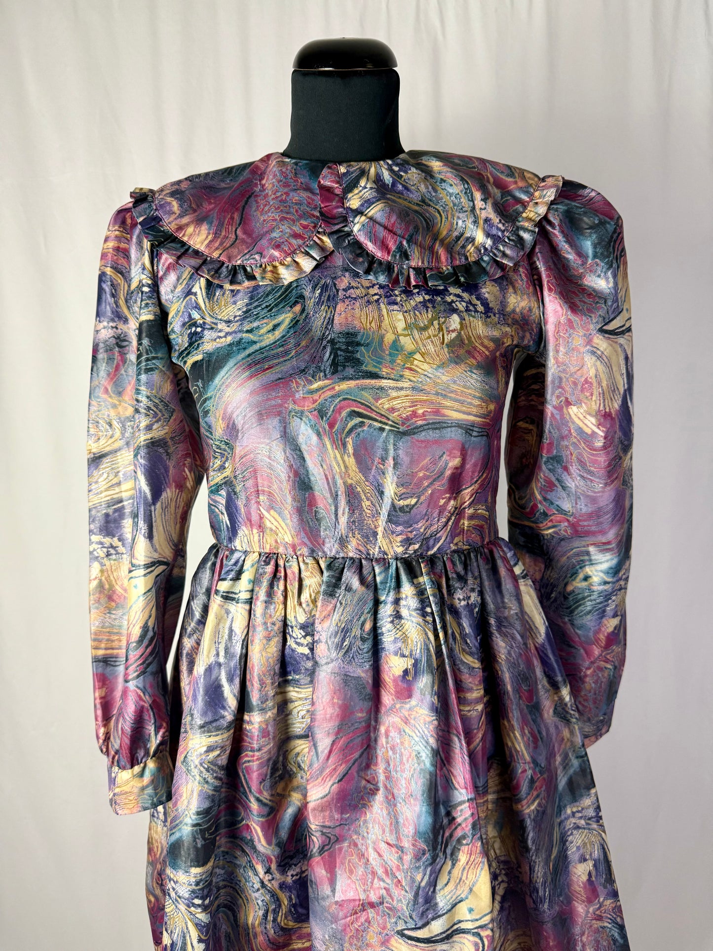 Abito anni ‘80 stampa marmorizzata - TG. 40