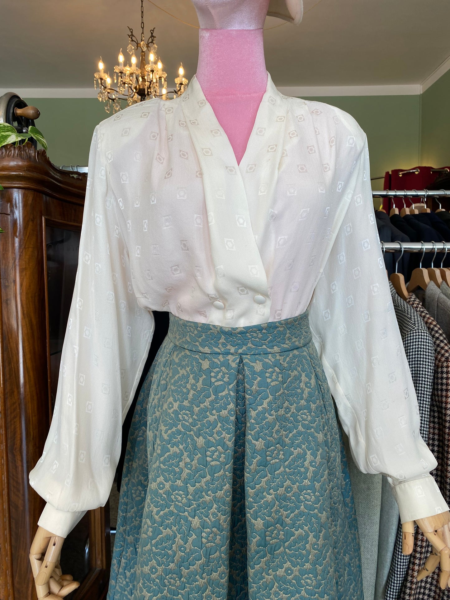Camicia panna 100% seta - TG. 48/50