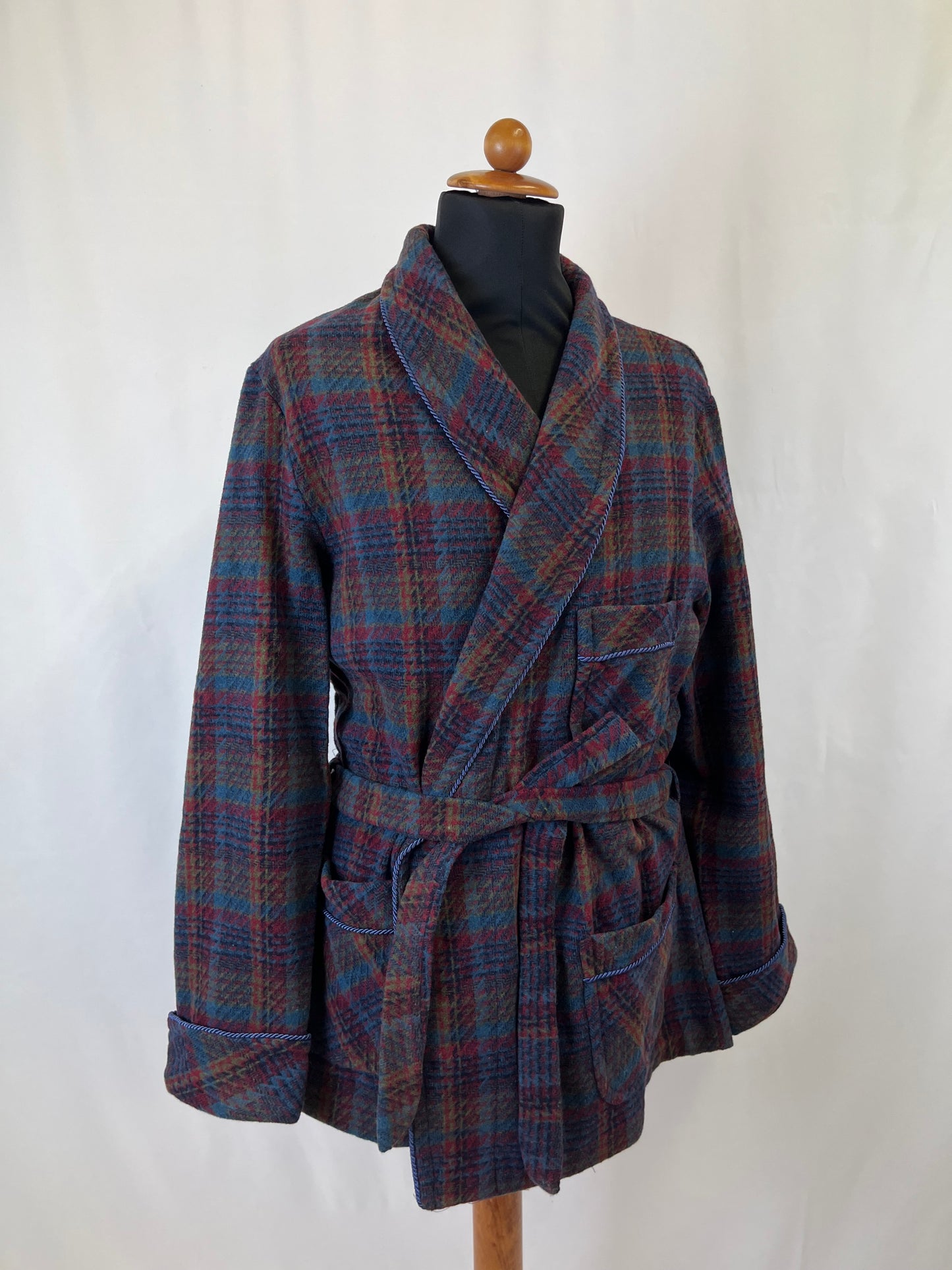 Giacca da camera blu e borgogna L-XL