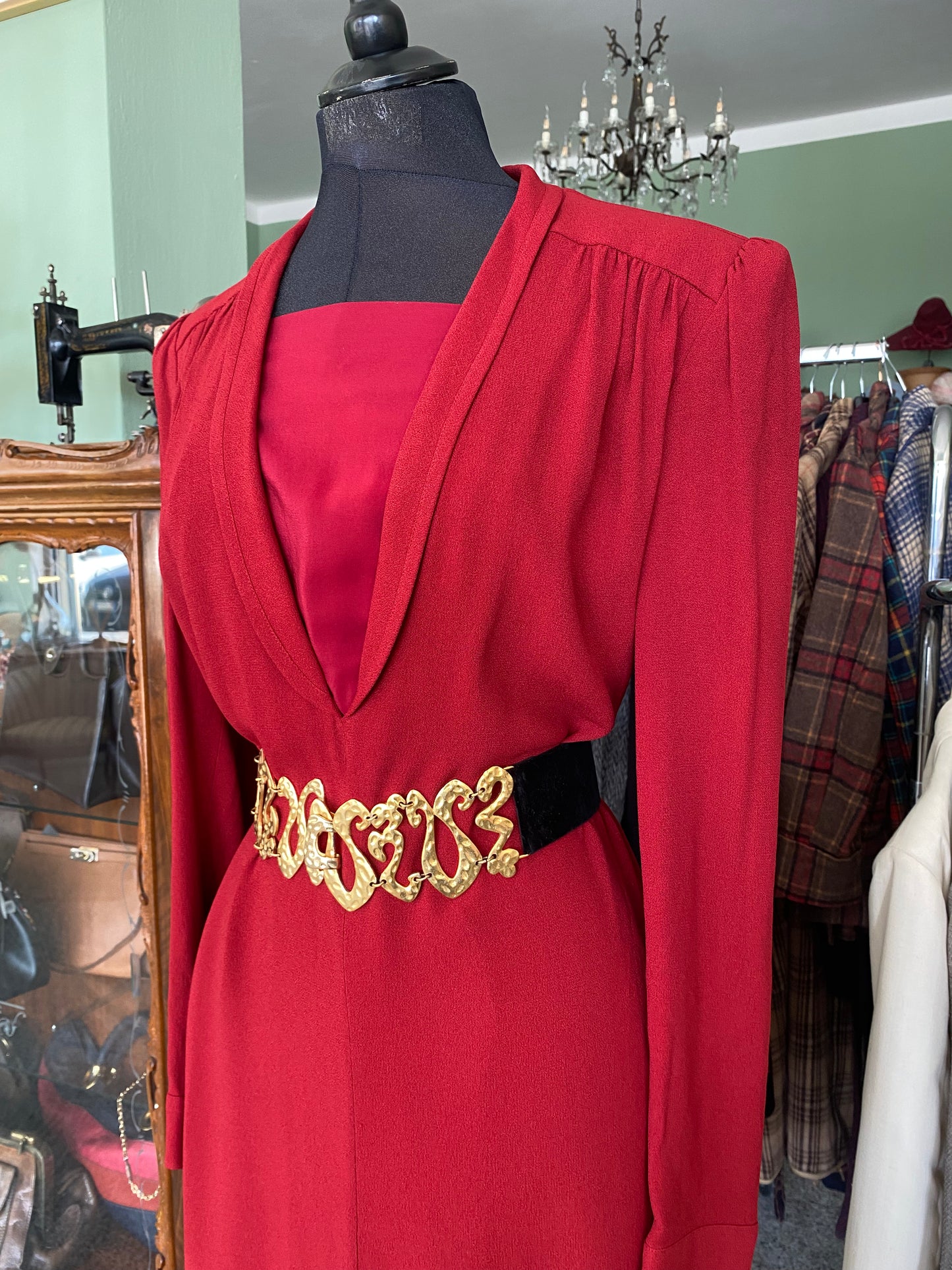 Abito anni ‘80 rosso