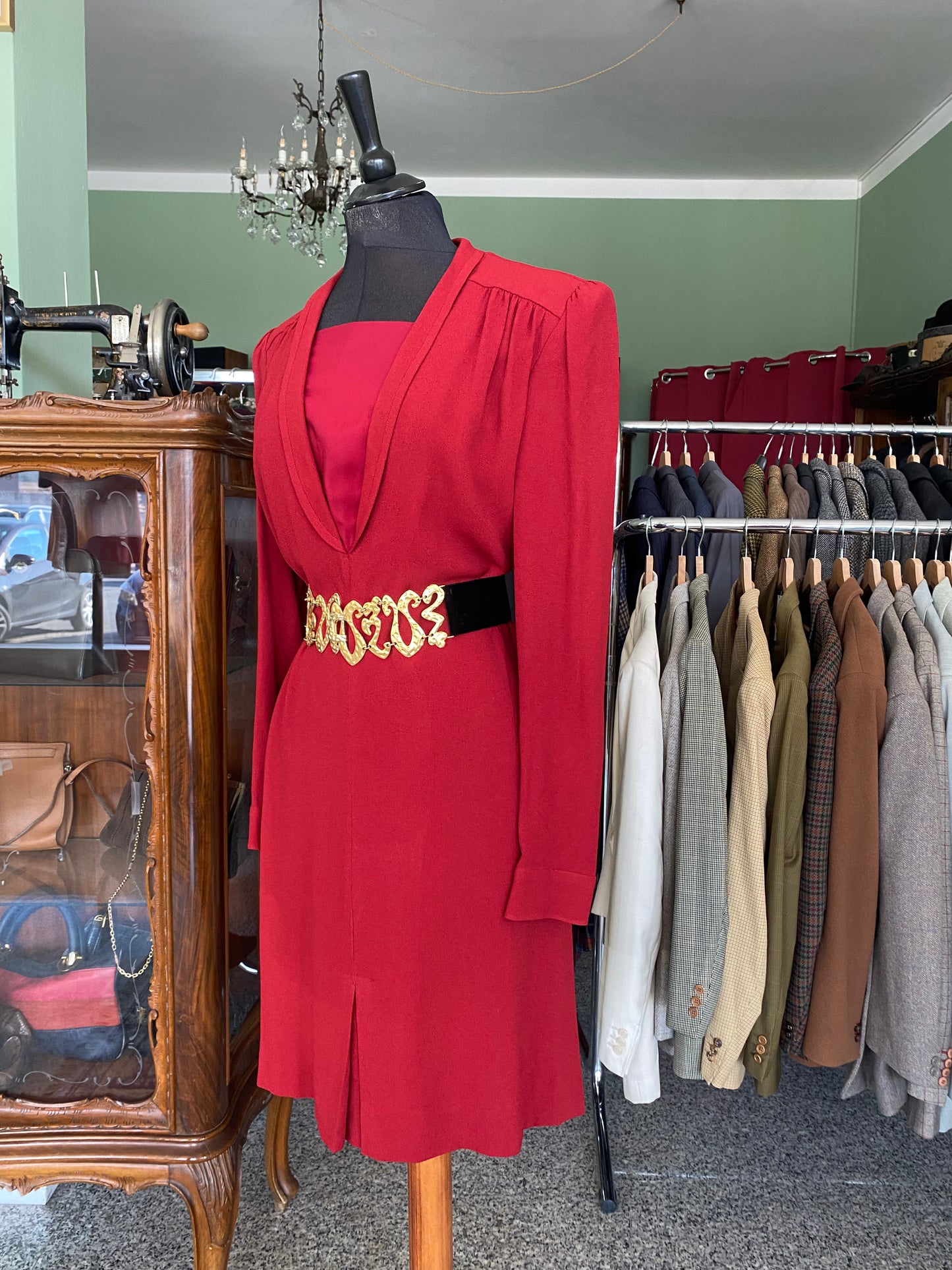 Abito anni ‘80 rosso
