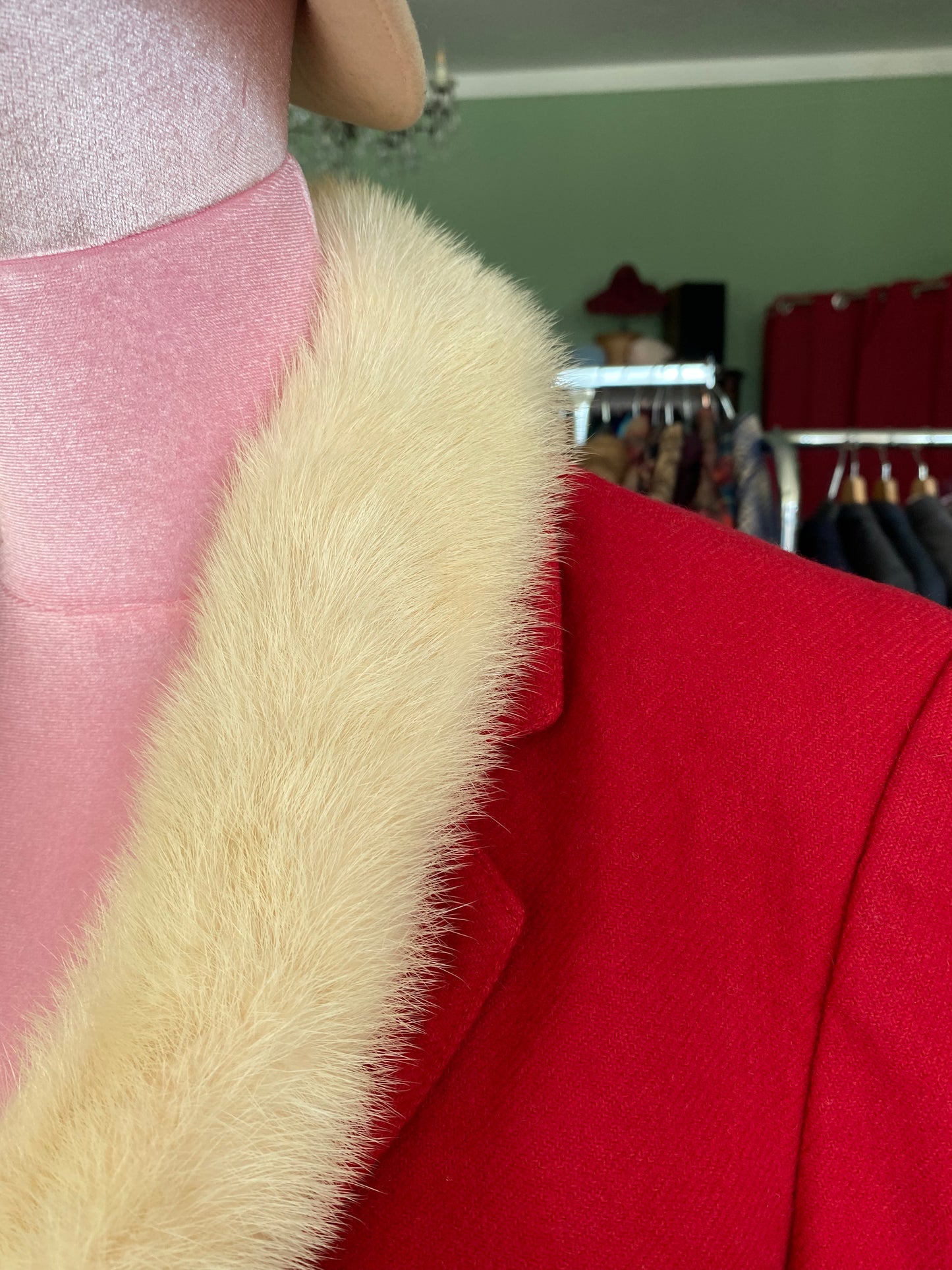 Tailleur rosso in lana - TG. 46