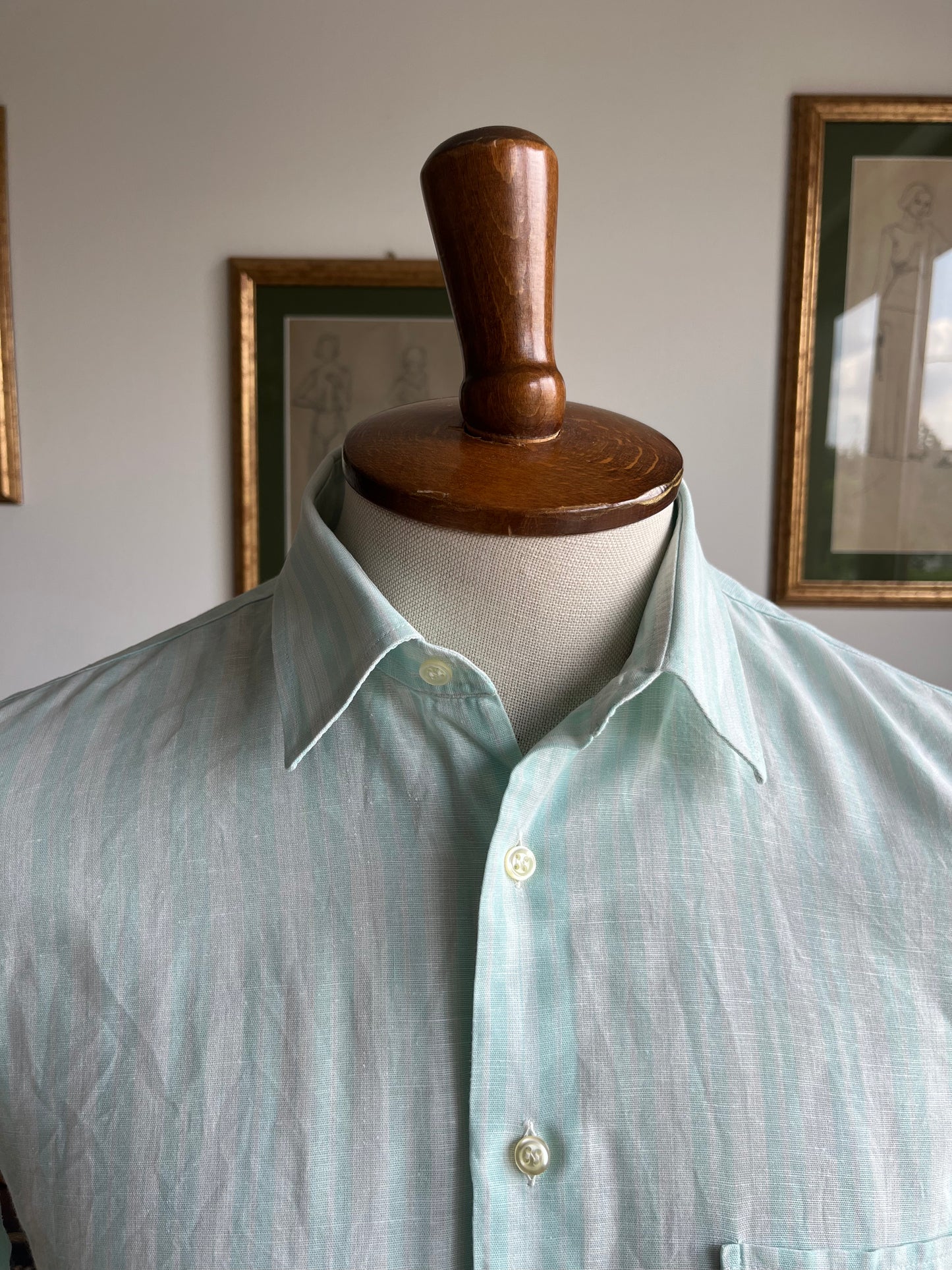 Camicia a maniche corte in lino