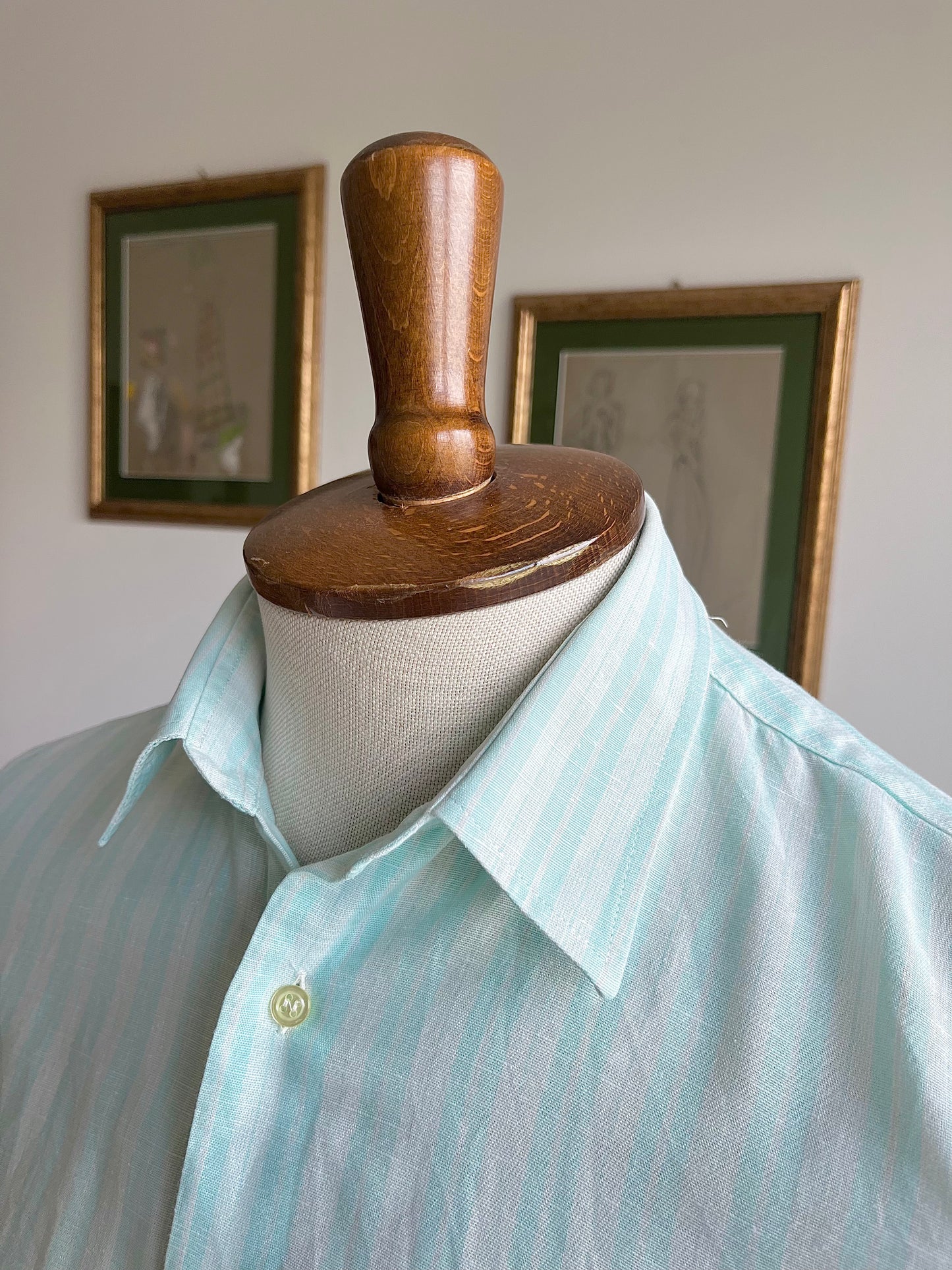 Camicia a maniche corte in lino