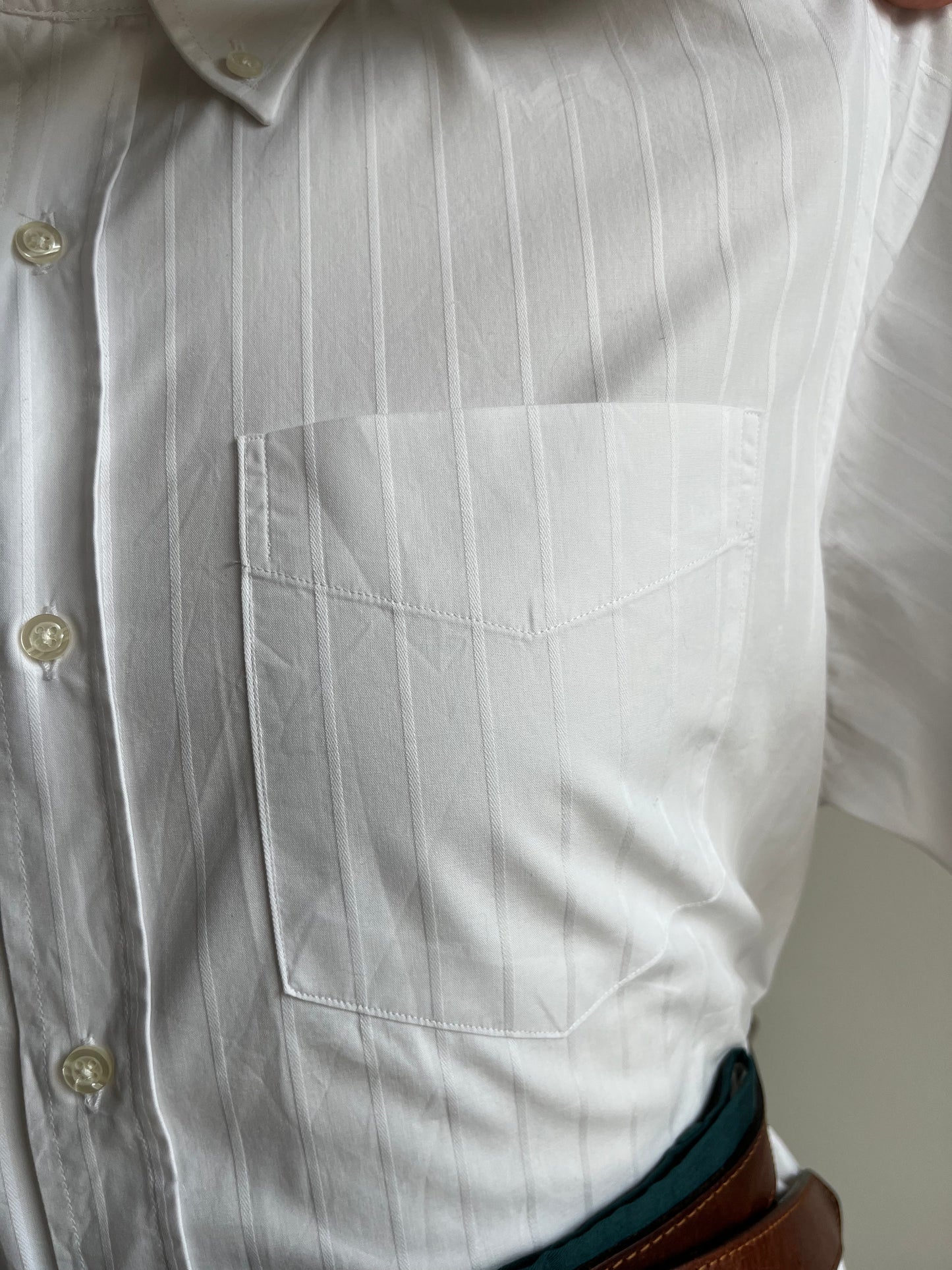 Camicia a maniche corte bianca