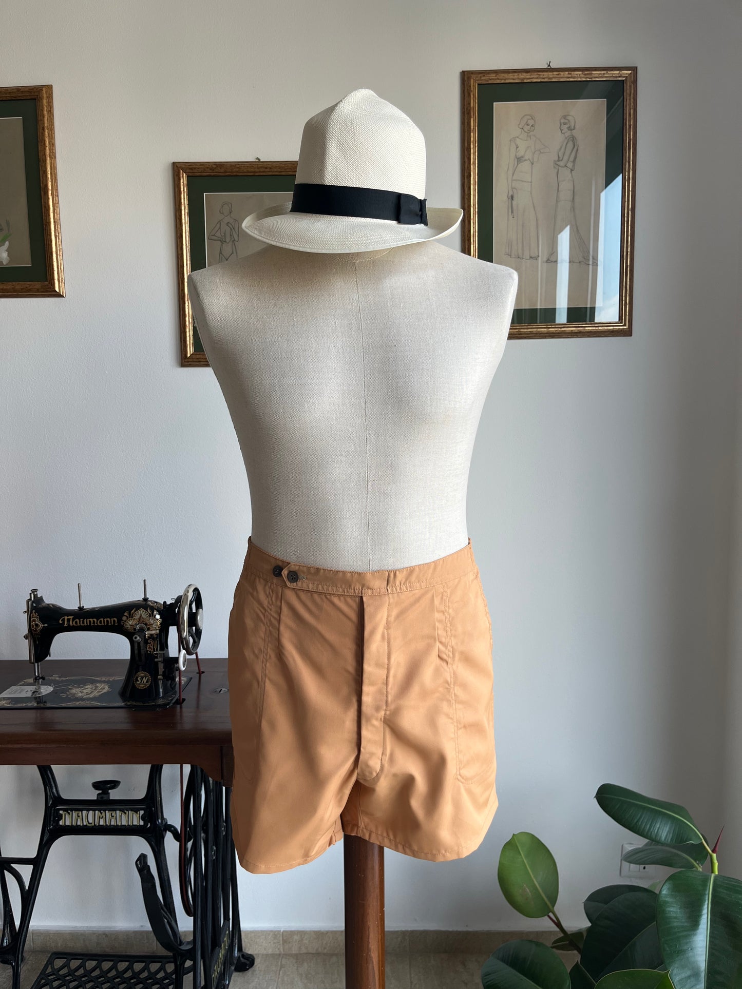 Costume anni '70 color zucca tg. 54-58